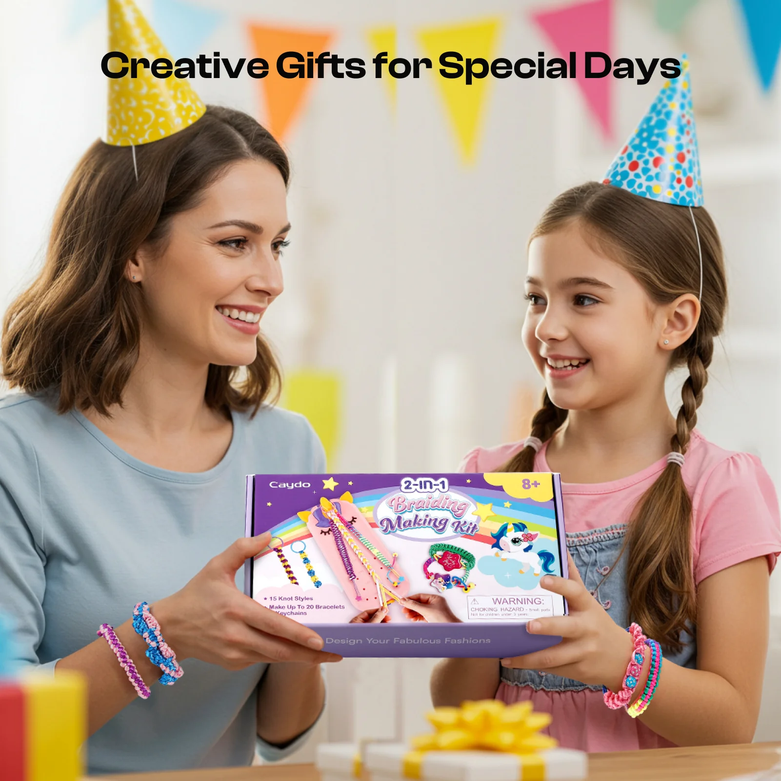 2-in-1 Friendship Bracelet Making Kit - Image 2