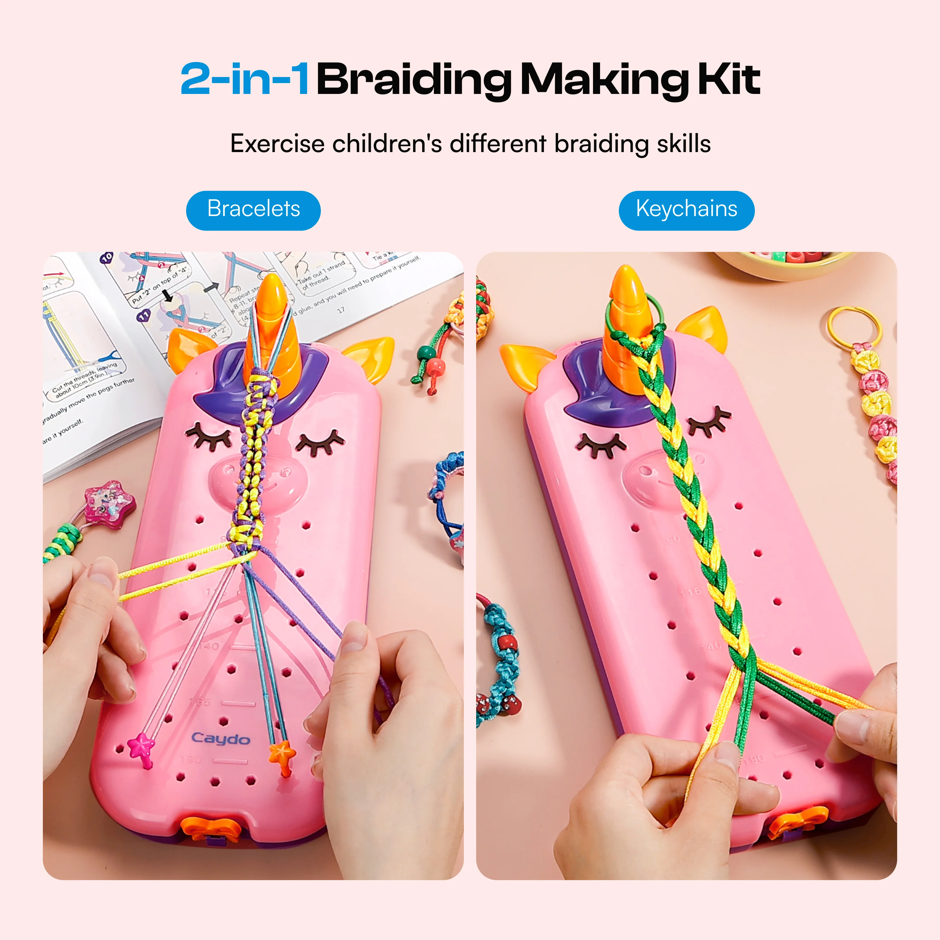 2-in-1 Friendship Bracelet Making Kit - Image 6