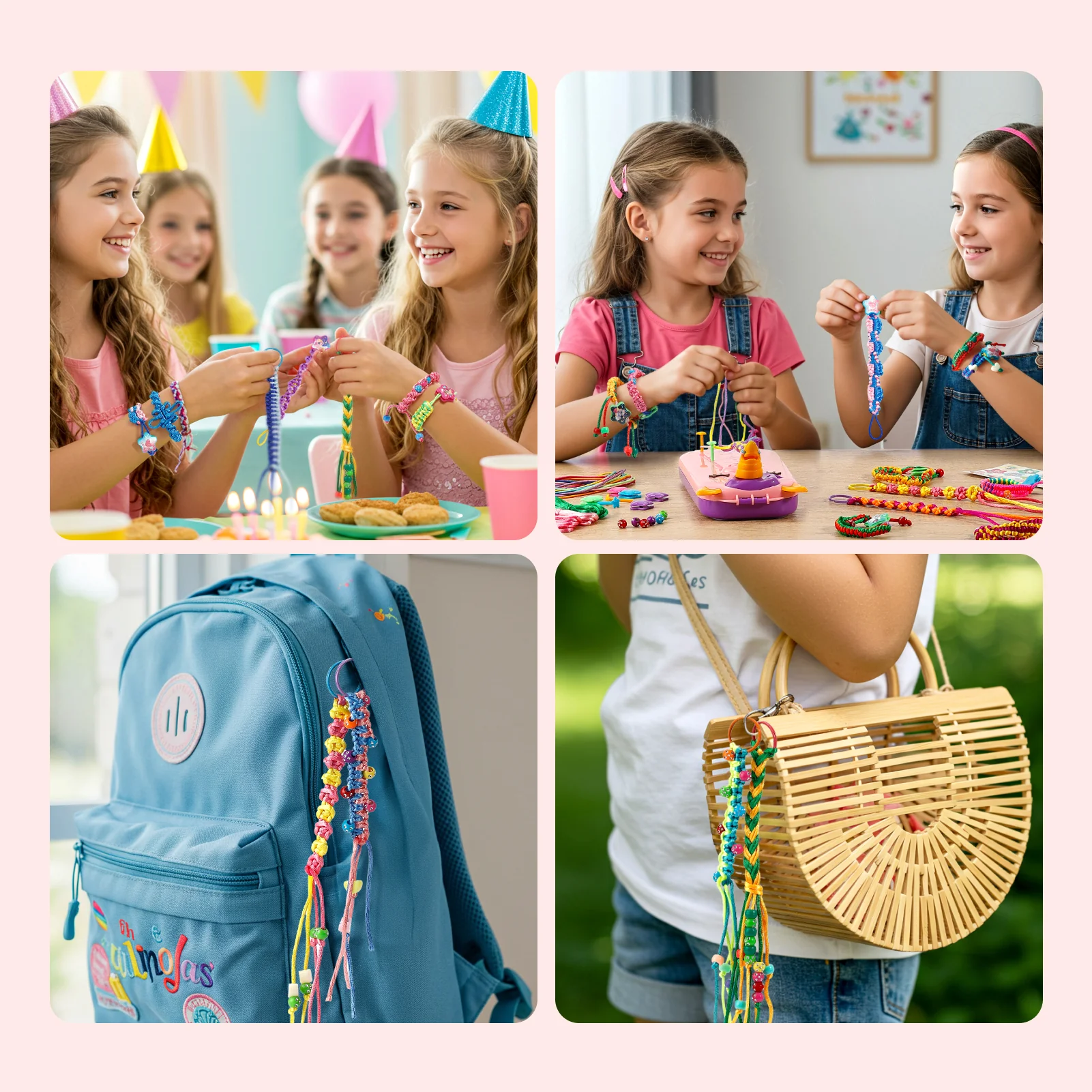 2-in-1 Friendship Bracelet Making Kit - Image 9
