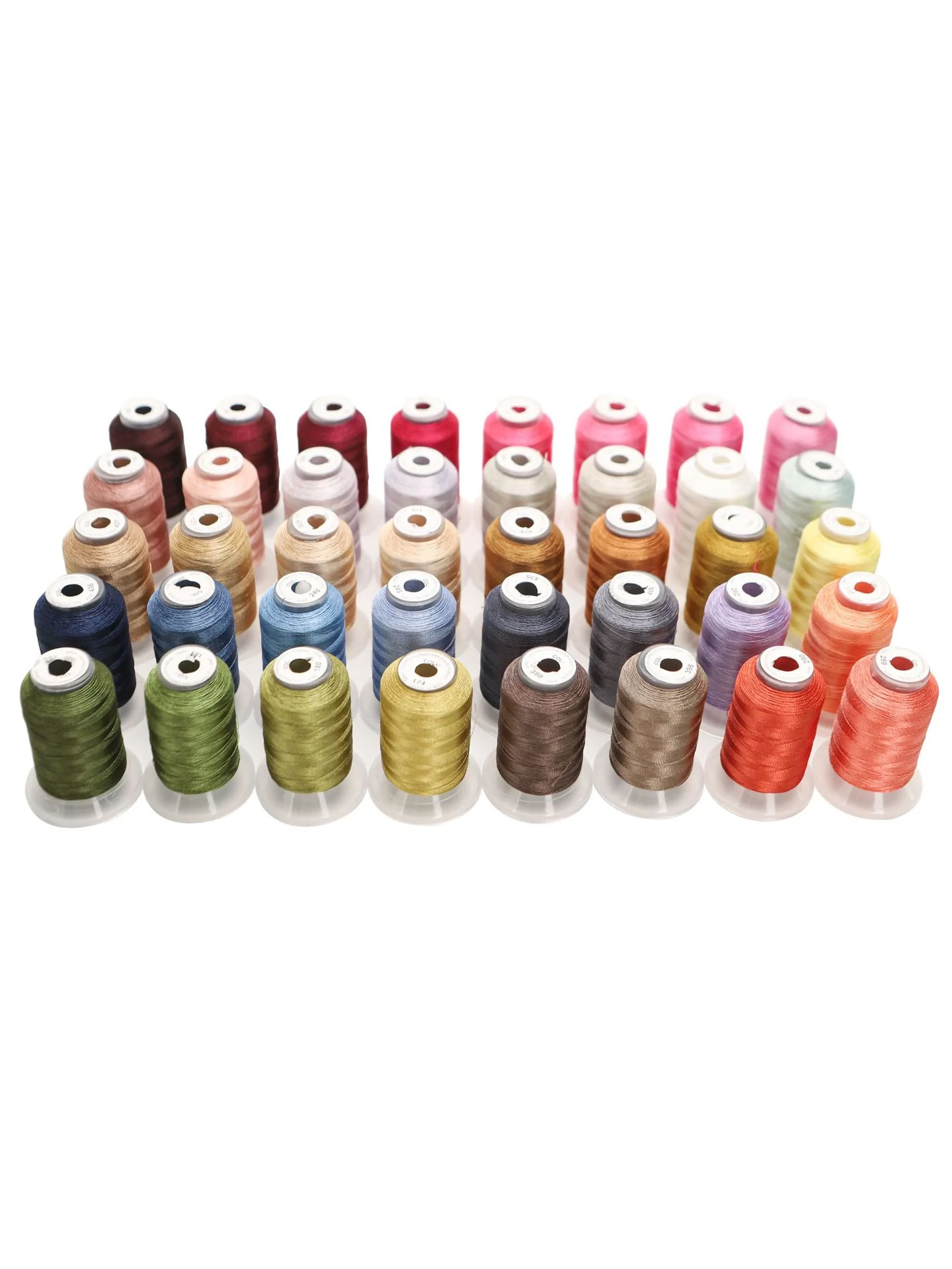 40 Colors 120D/2 Polyester Embroidery Thread Set, 500m Each - Image 4