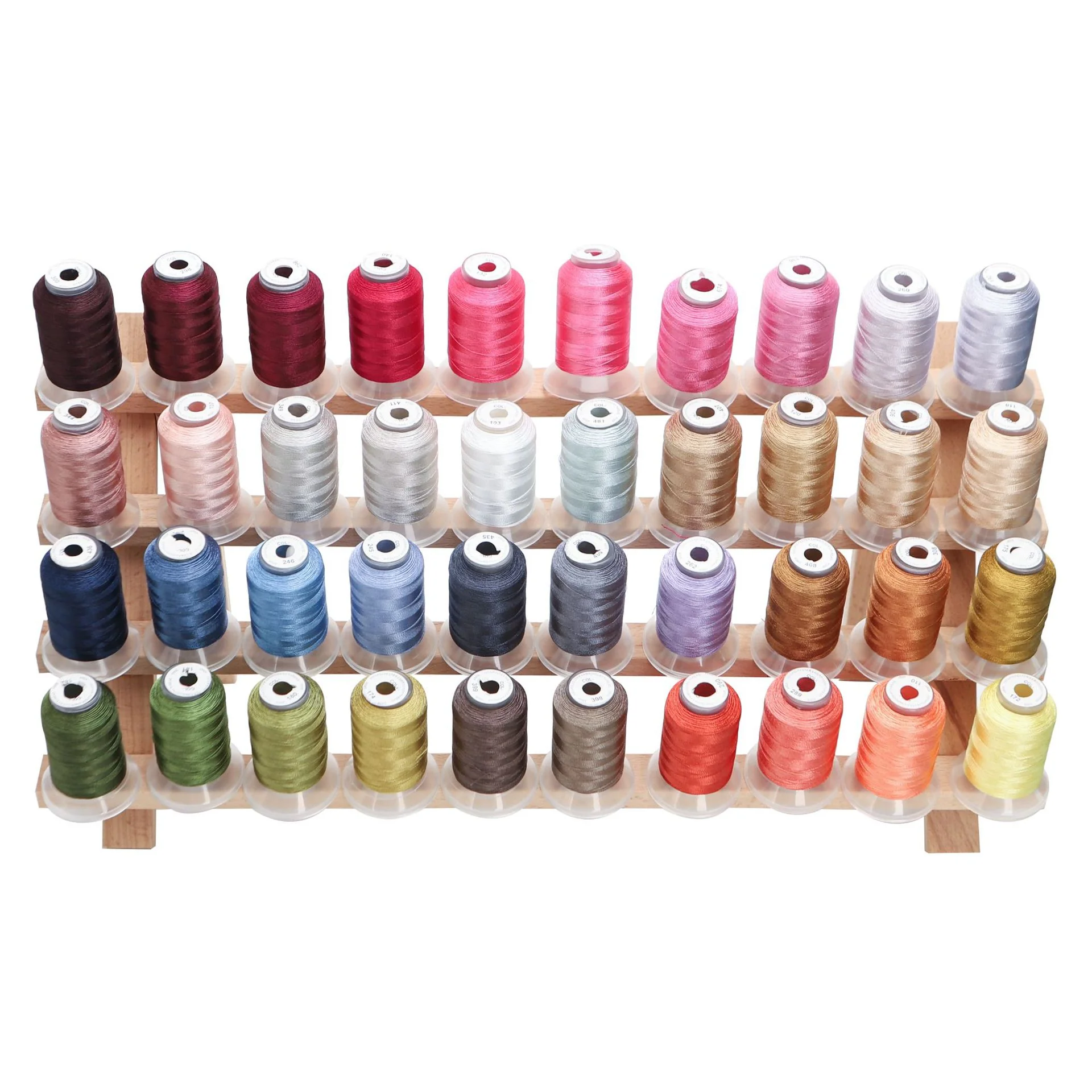 40 Colors 120D/2 Polyester Embroidery Thread Set, 500m Each - Image 5