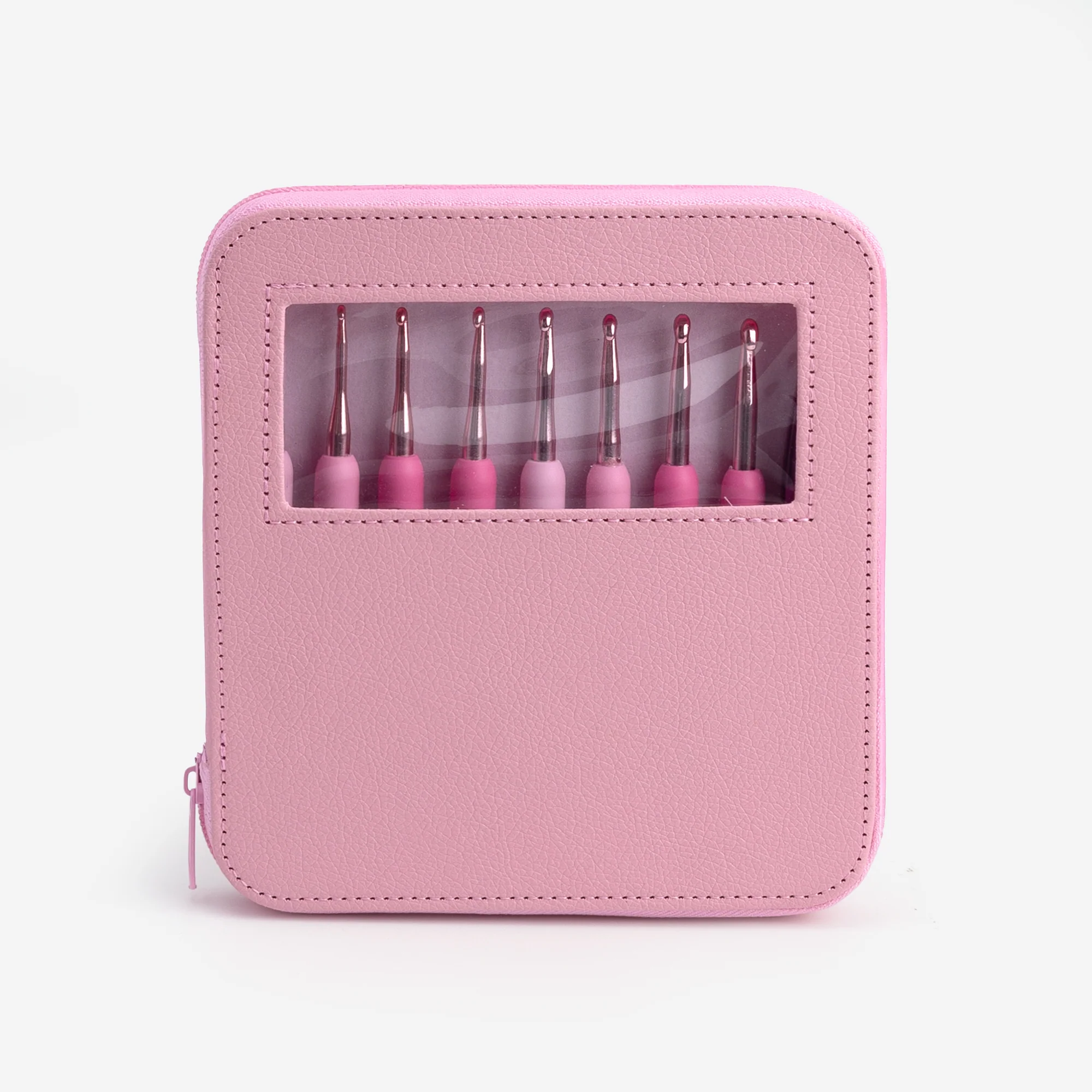 8PCS Crochet Hooks Pink Gift Bag - Image 3
