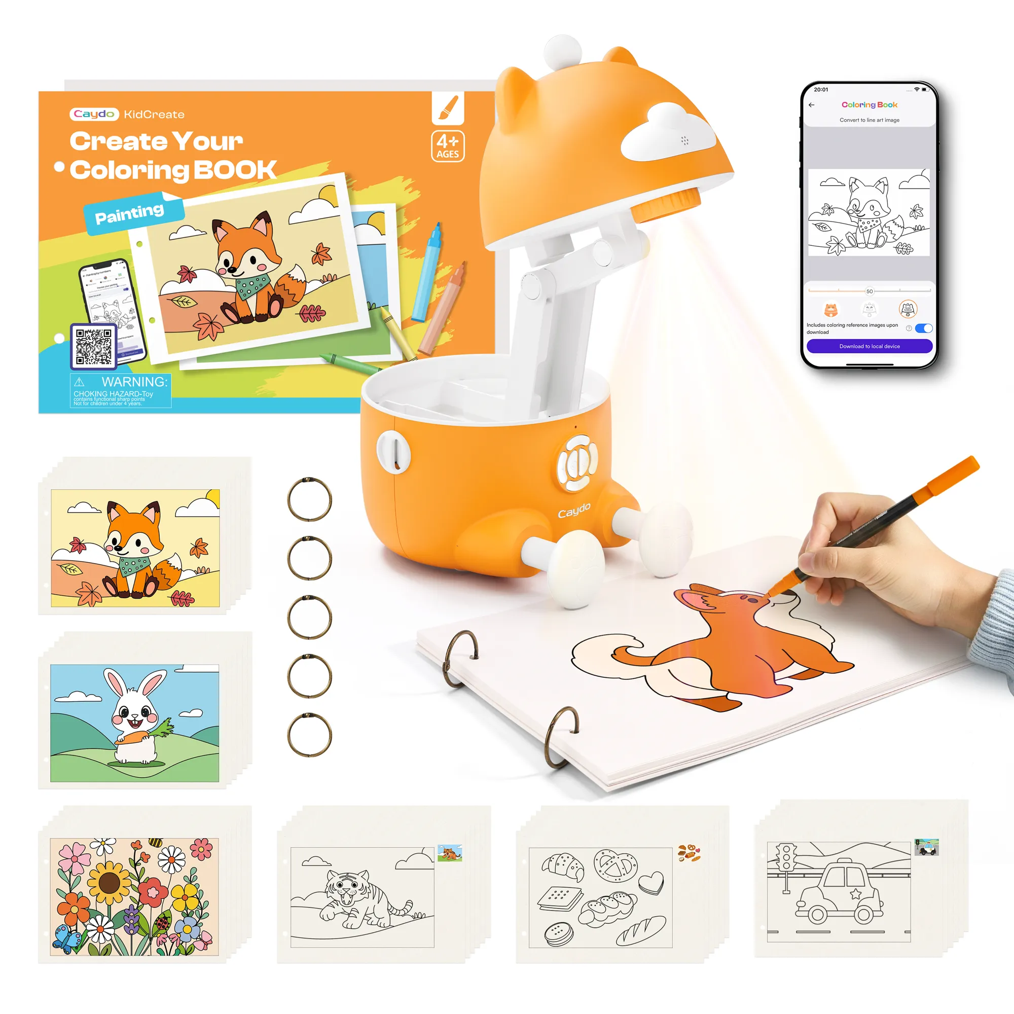 Coloring Creator Set | For Caydo T3 AI-power Smart Drawing Projector