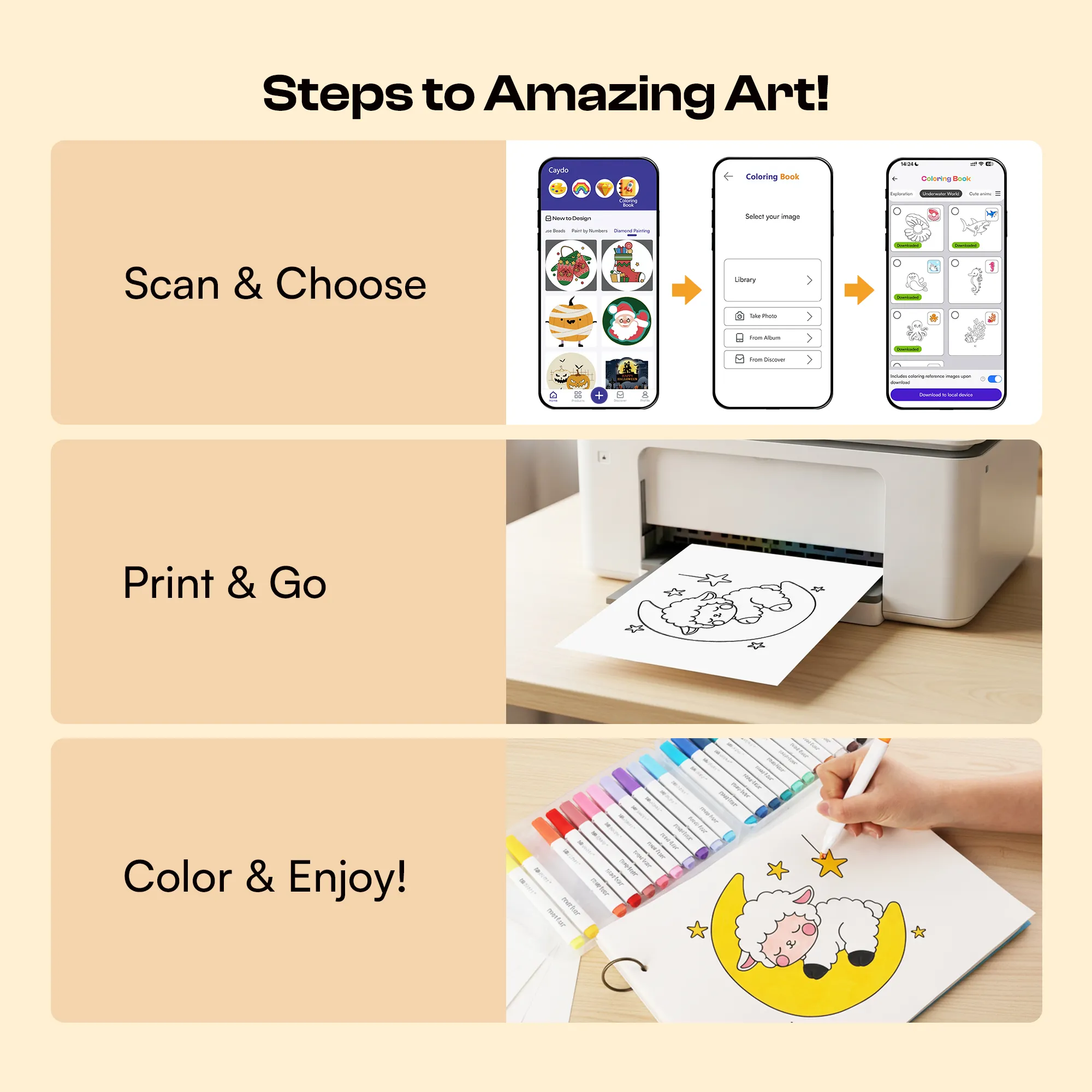 Coloring Creator Set | For Caydo T3 AI-power Smart Drawing Projector - Image 6