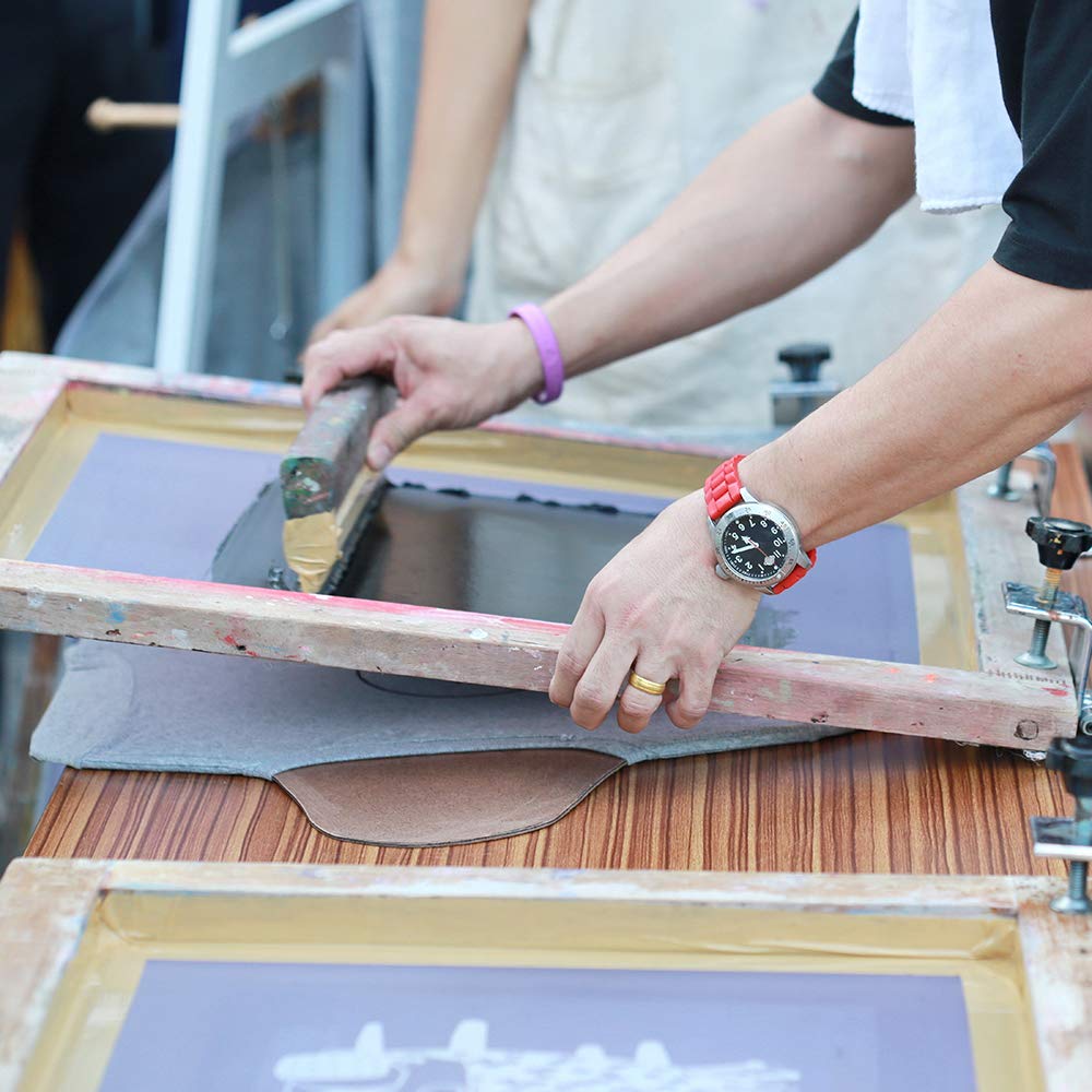 2 Piece 10 x 14 Inch 110 White Mesh Aluminum Silk Screen Printing Frames - Image 5