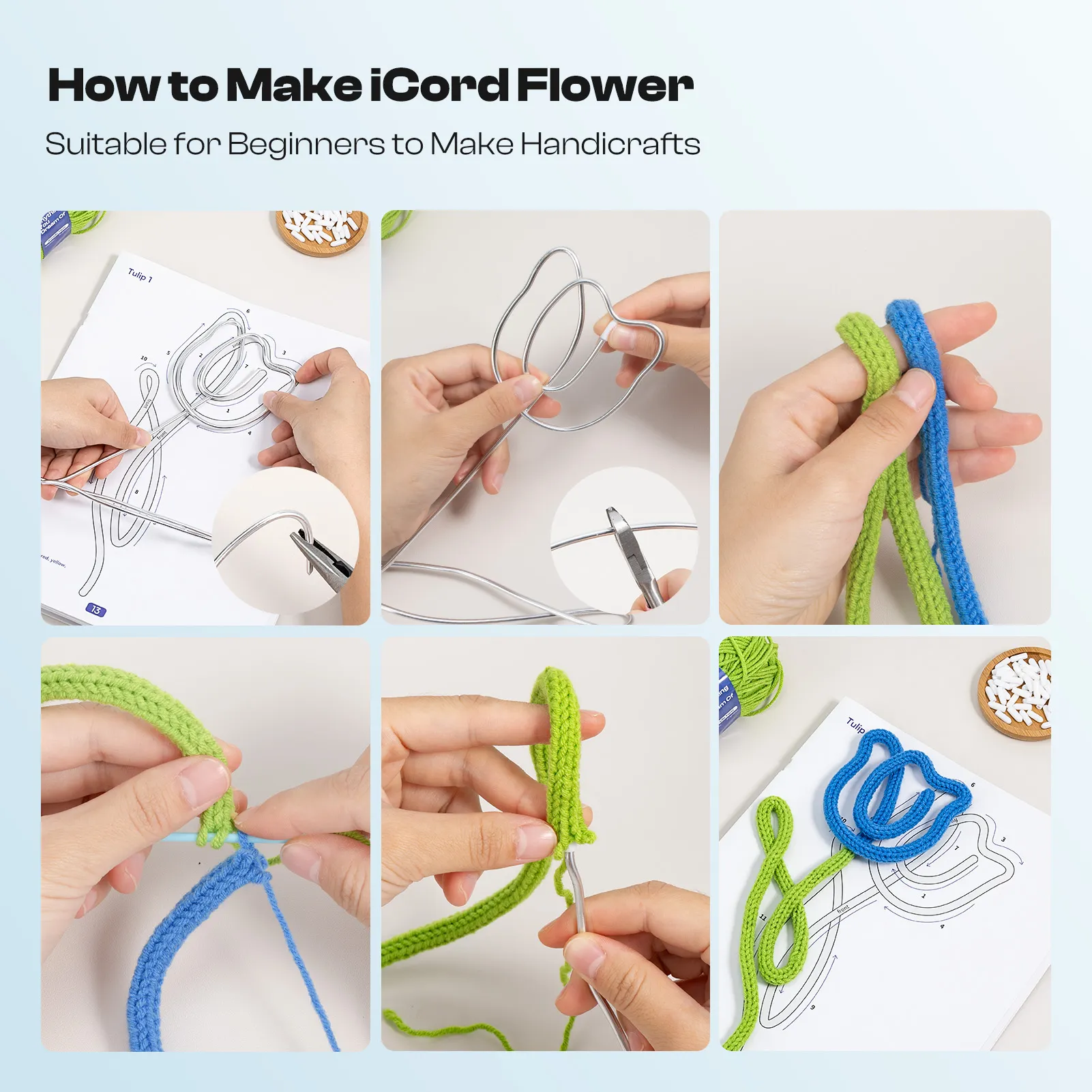 Caydo i-Cord Flower Making Kit for DIY Crafts - Image 3