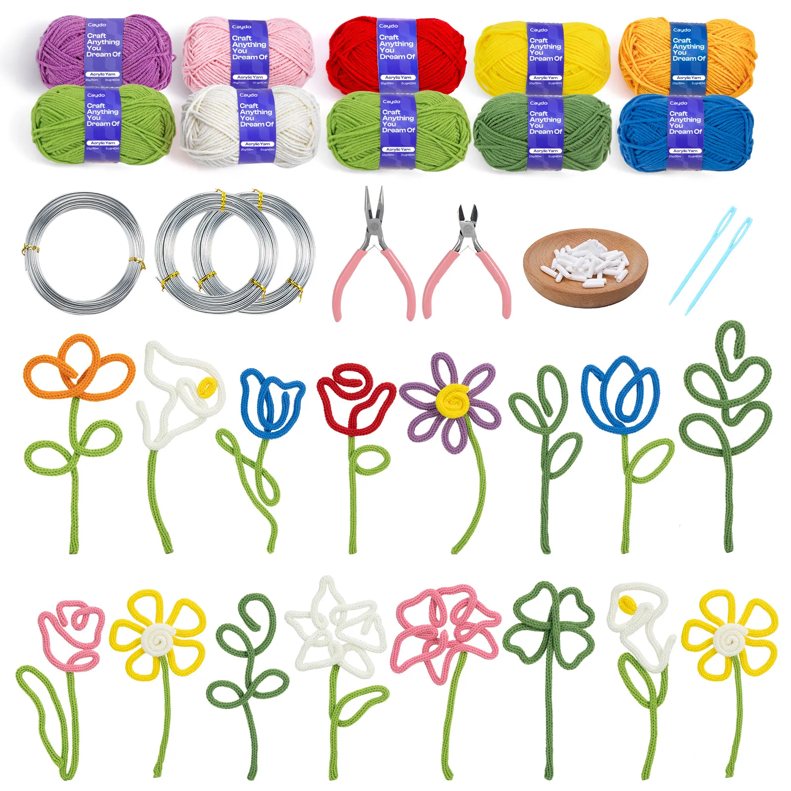 Caydo i-Cord Flower Making Kit for DIY Crafts - Image 8