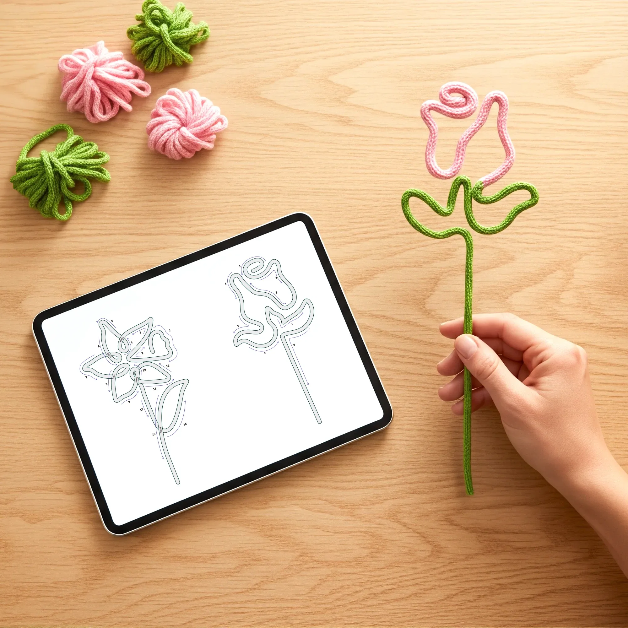 Caydo i-Cord Flower Pattern Bundle (Instant PDF Download) - Image 2
