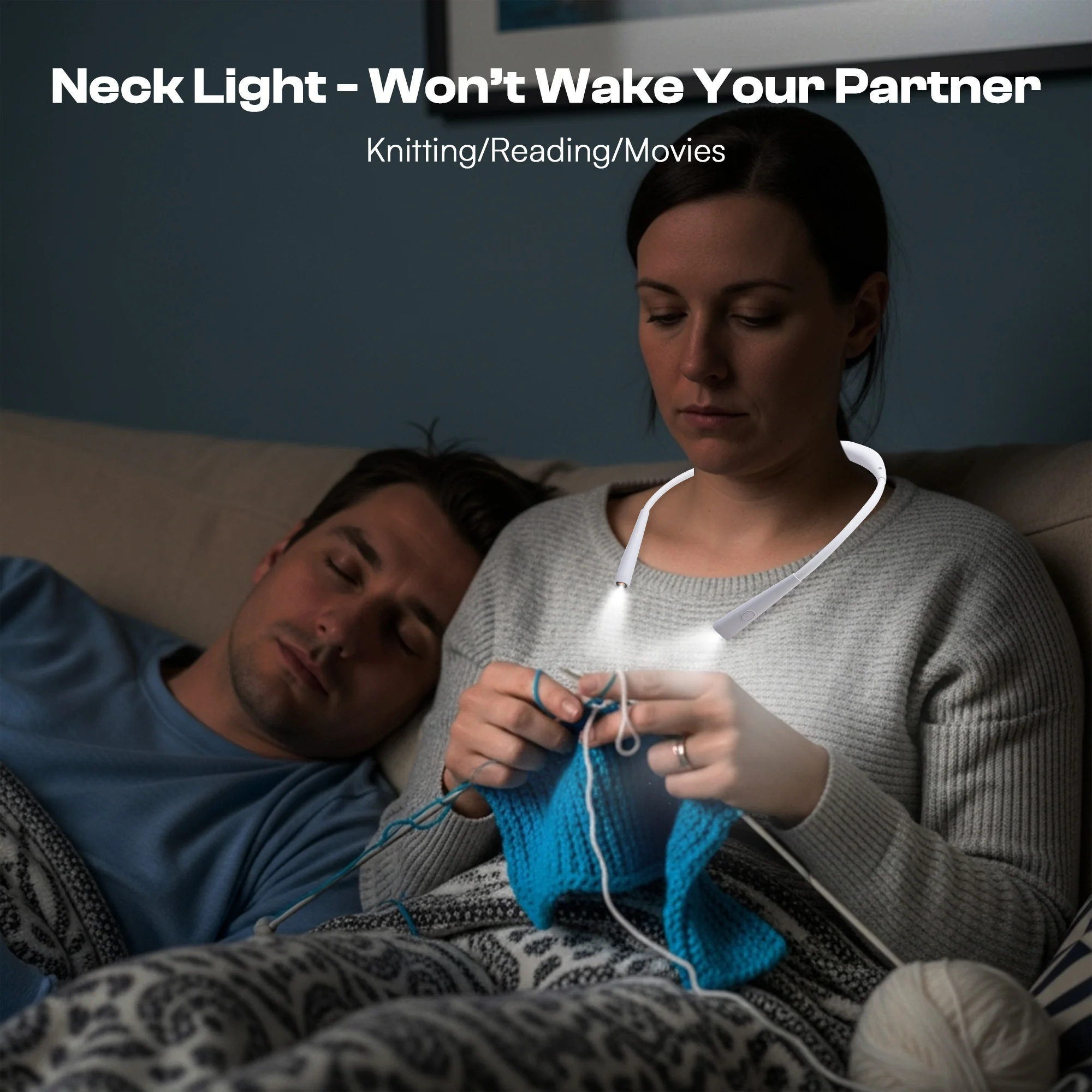 LED Neck-Hanging Light for Knitting, Crochet & Reading - Image 9
