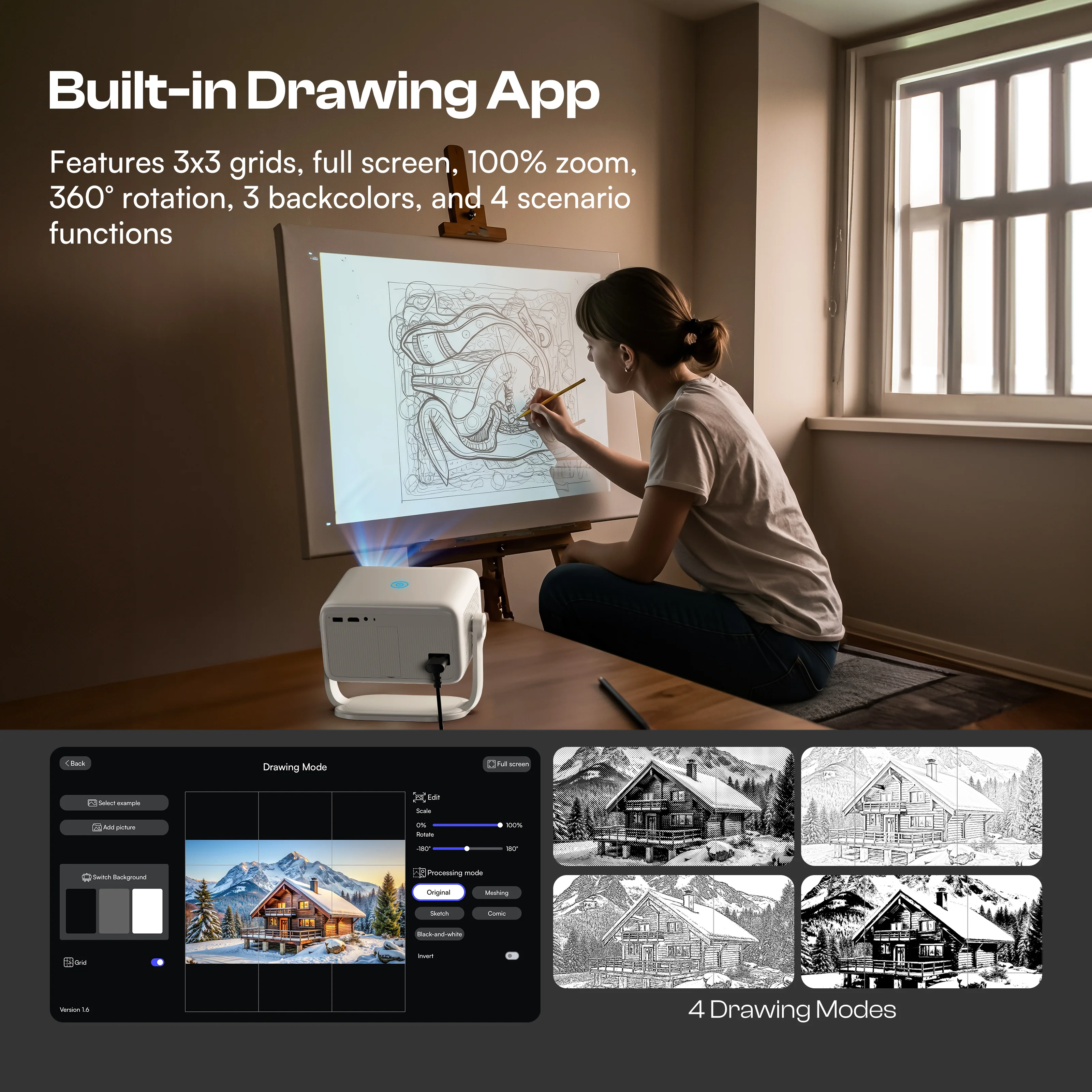 Caydo P3 Art Painting Projector - Image 3