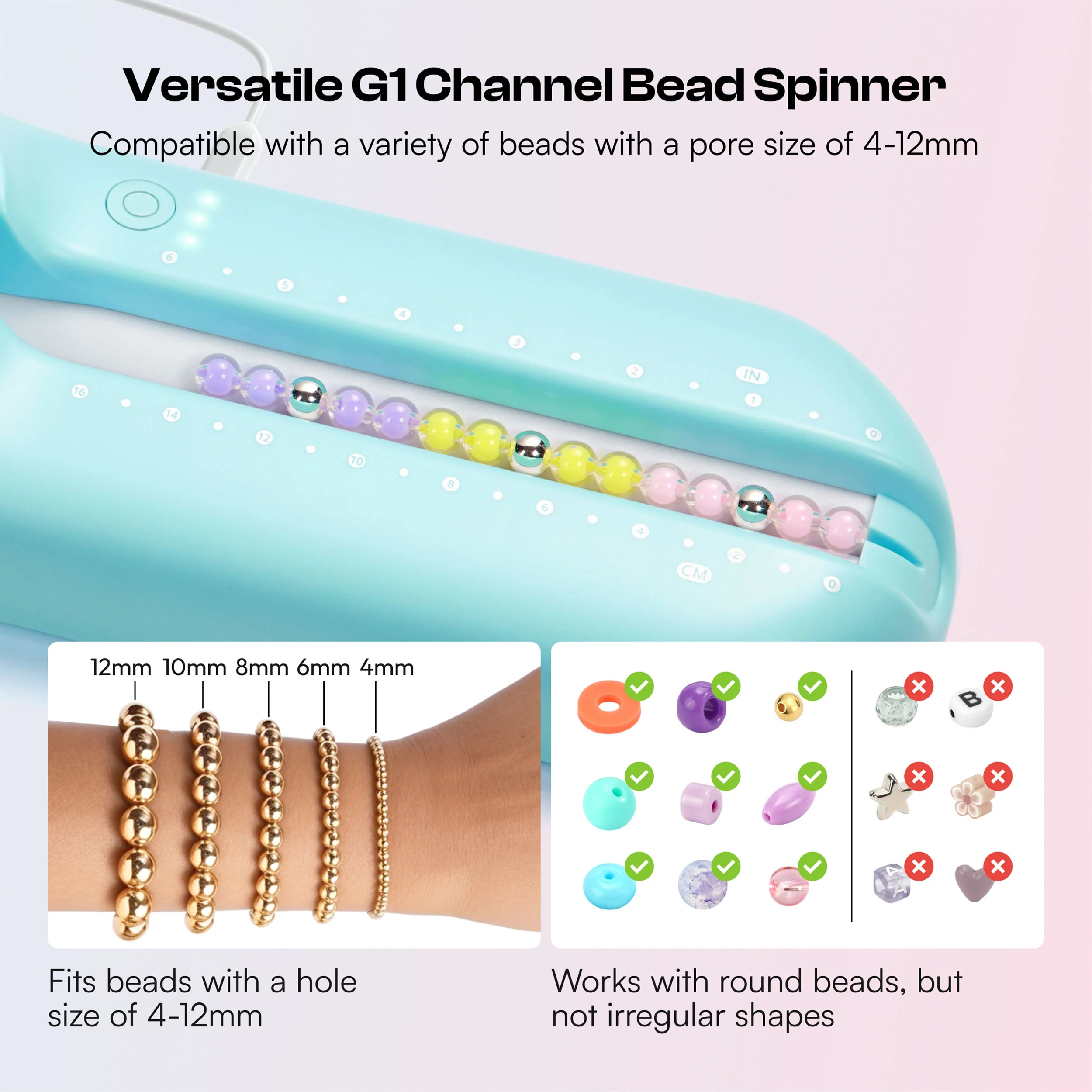 Round Bead Channel Beading Spinner G1 - Image 10