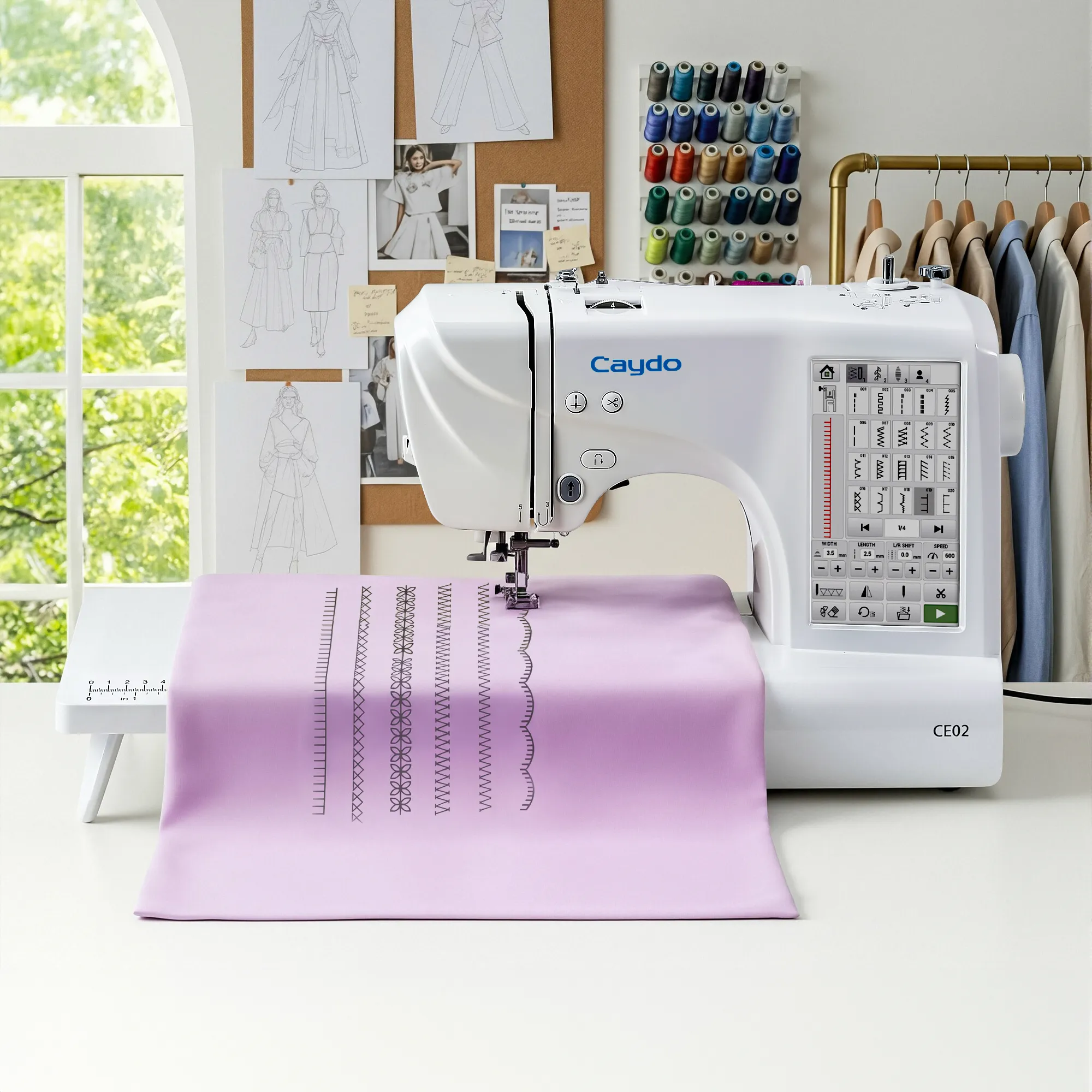 Computerized Smart Sewing & Embroidery Machine CE02 (2 in 1)