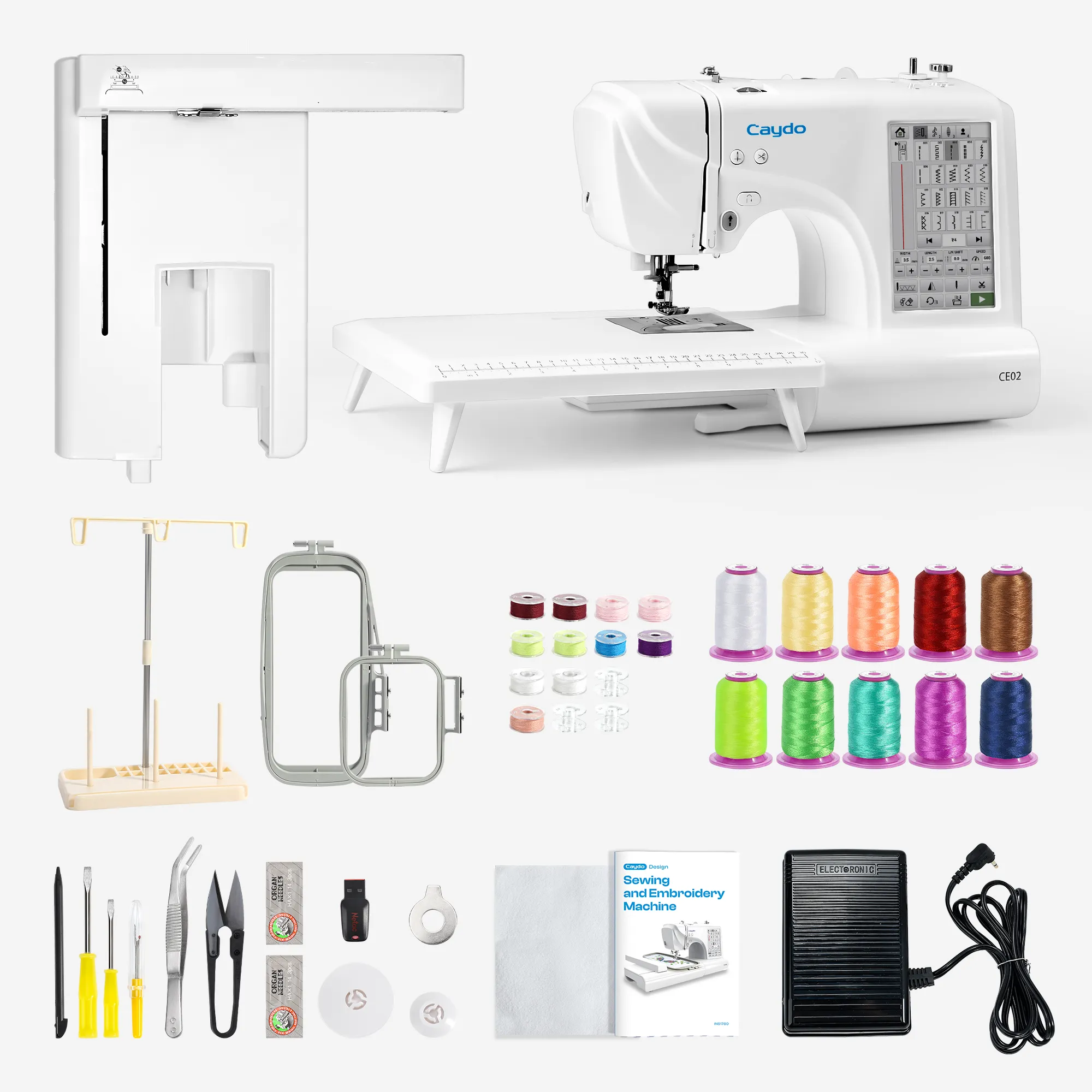 Computerized Smart Sewing & Embroidery Machine CE02 (2 in 1) - Image 11