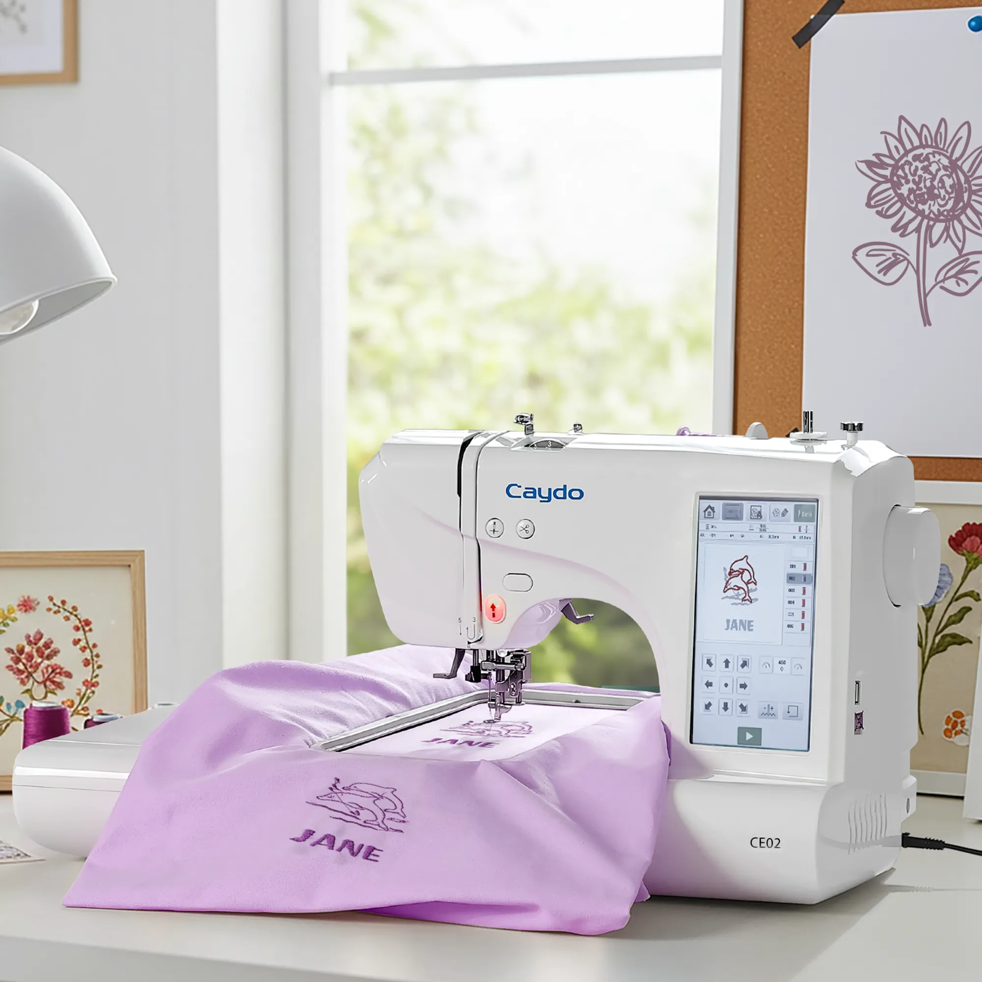 Computerized Smart Sewing & Embroidery Machine CE02 (2 in 1) - Image 2