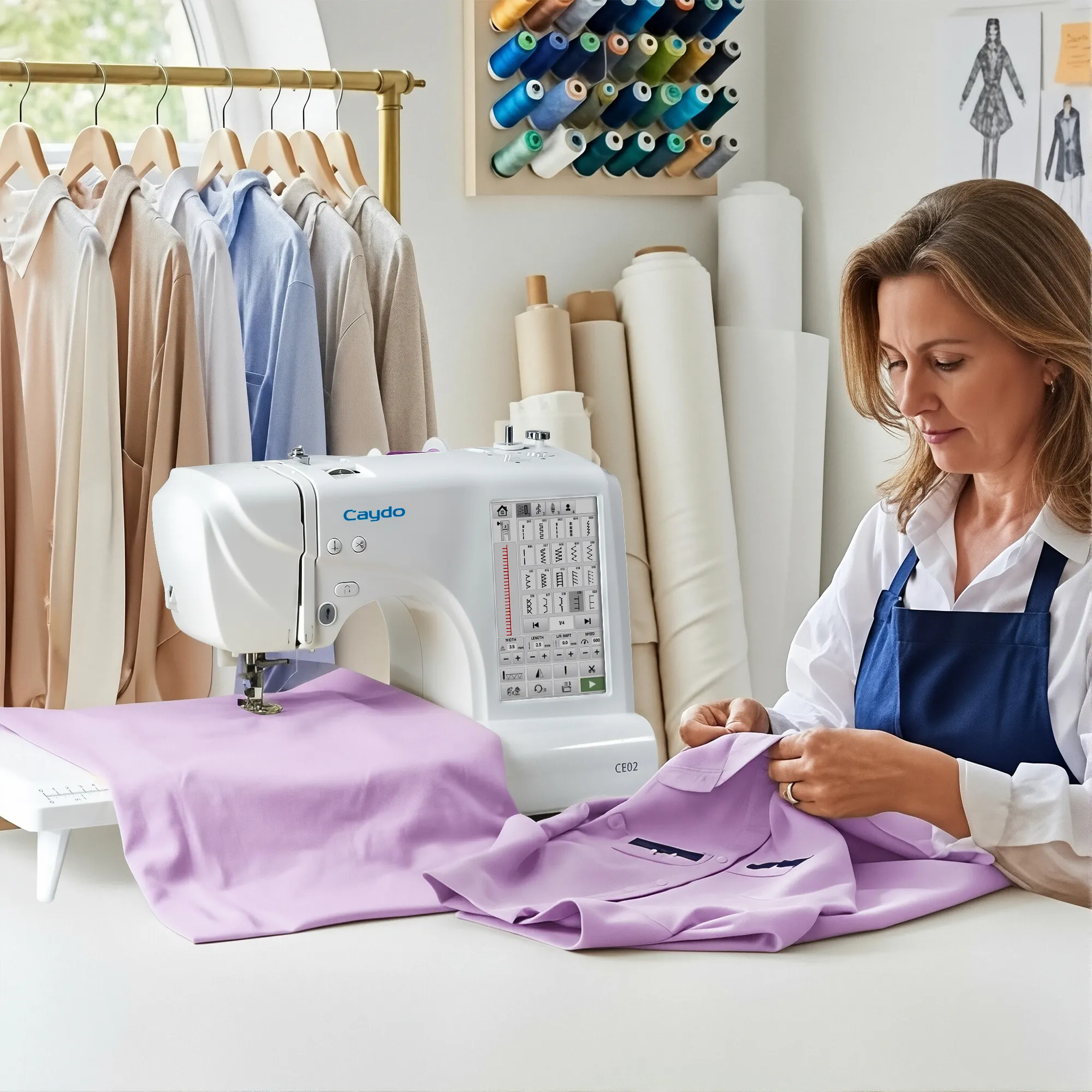 Computerized Smart Sewing & Embroidery Machine CE02 (2 in 1) - Image 3
