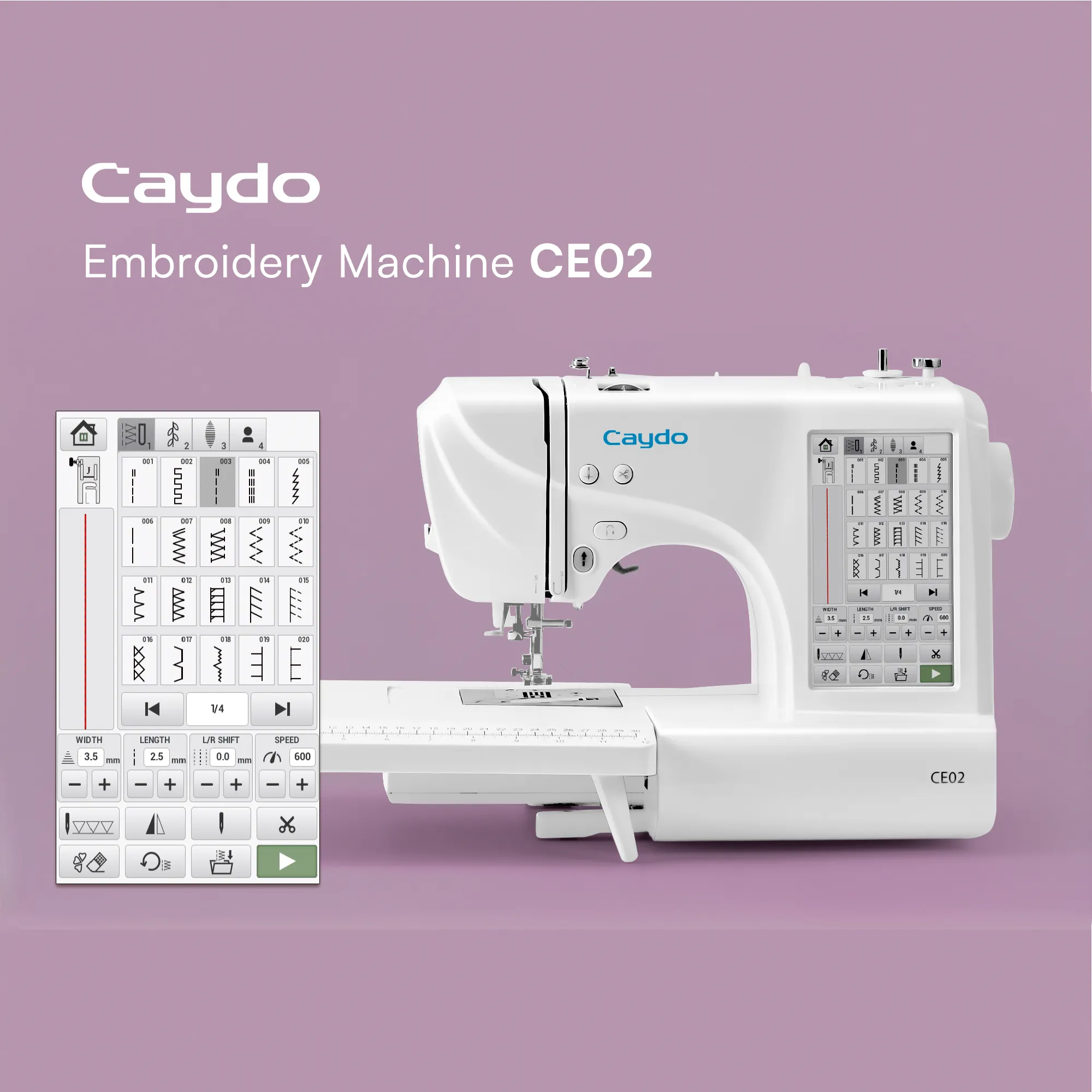 Computerized Smart Sewing & Embroidery Machine CE02 (2 in 1) - Image 6