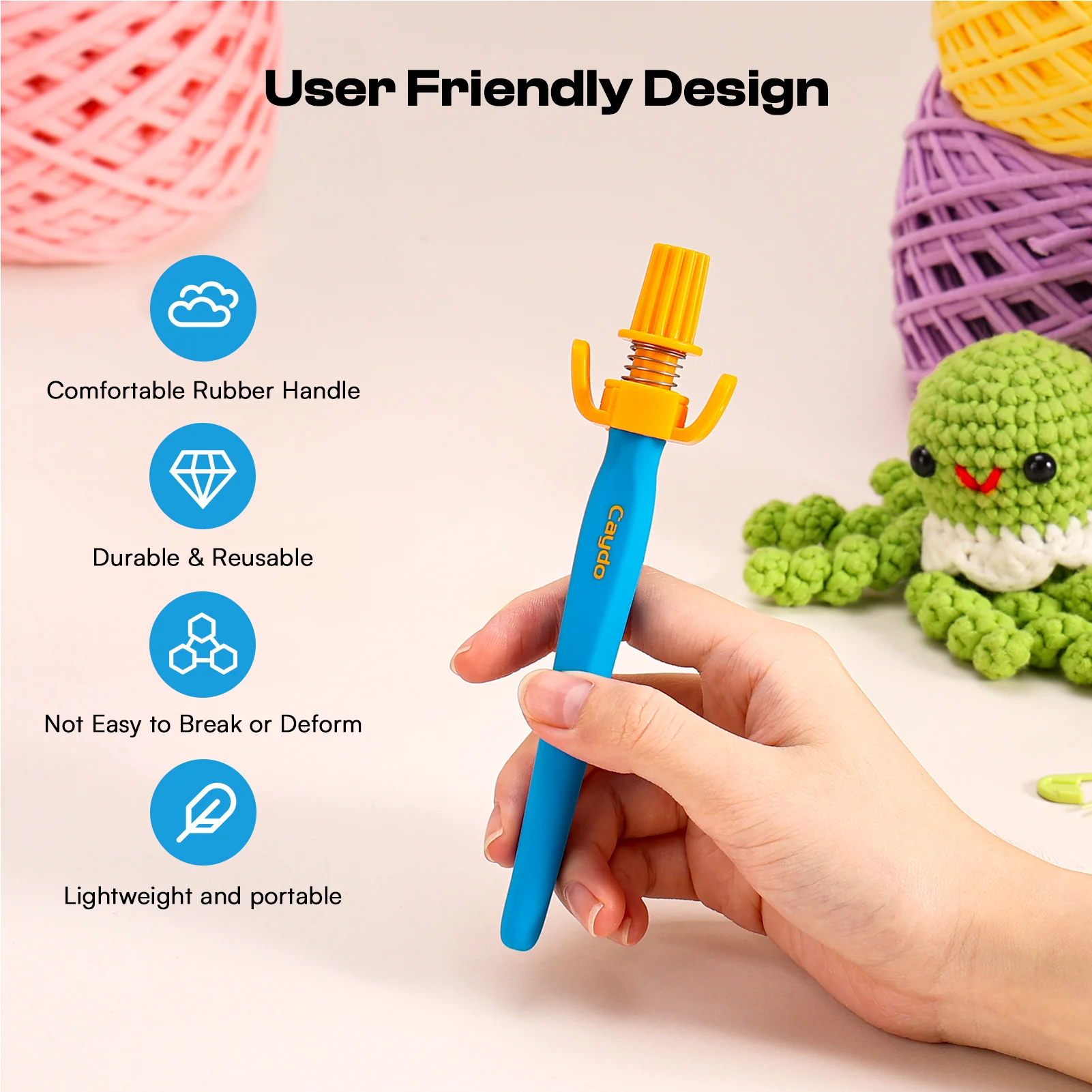 Crochet Holder - Ergonomic Yarn Guide Tool - Image 3