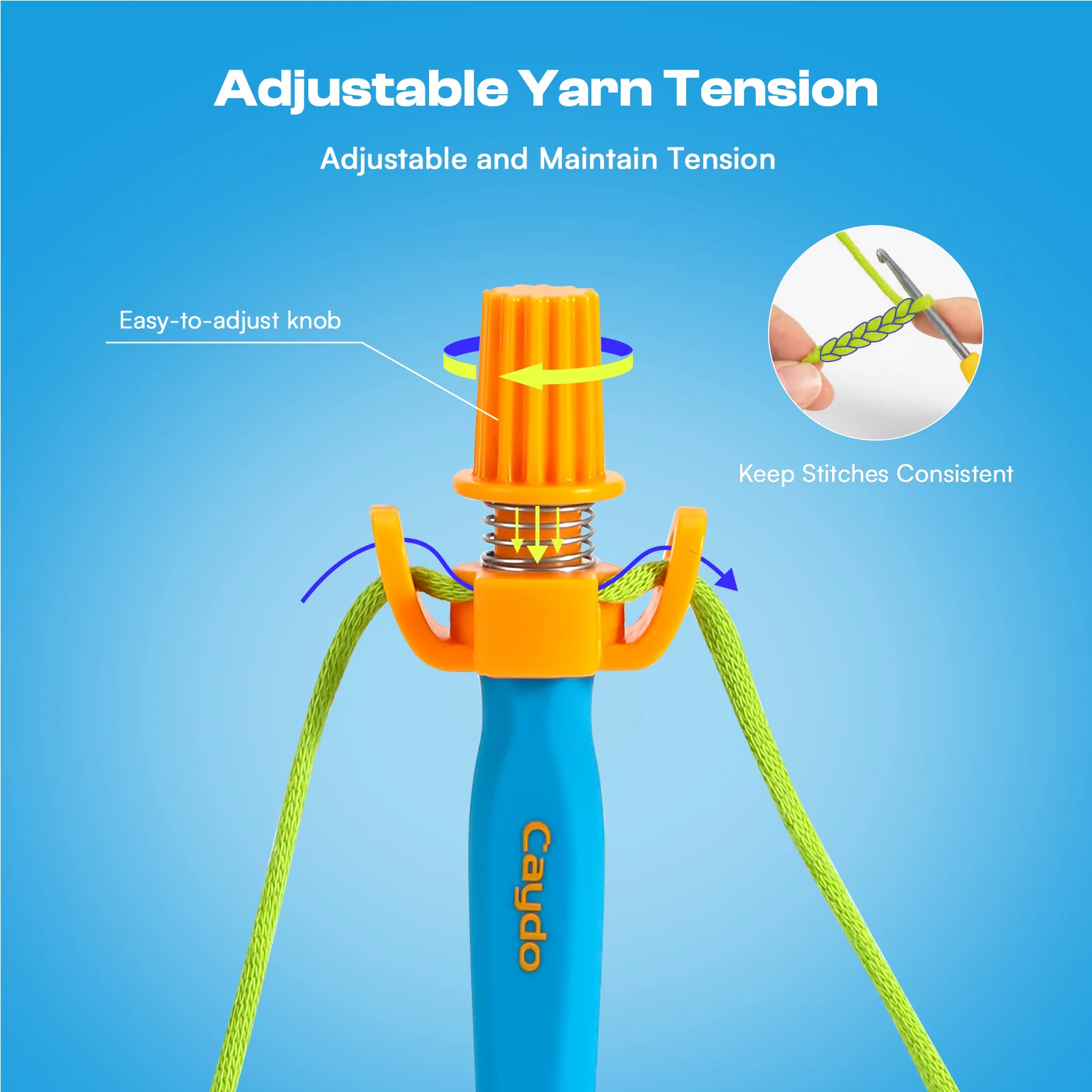 Crochet Holder - Ergonomic Yarn Guide Tool - Image 4