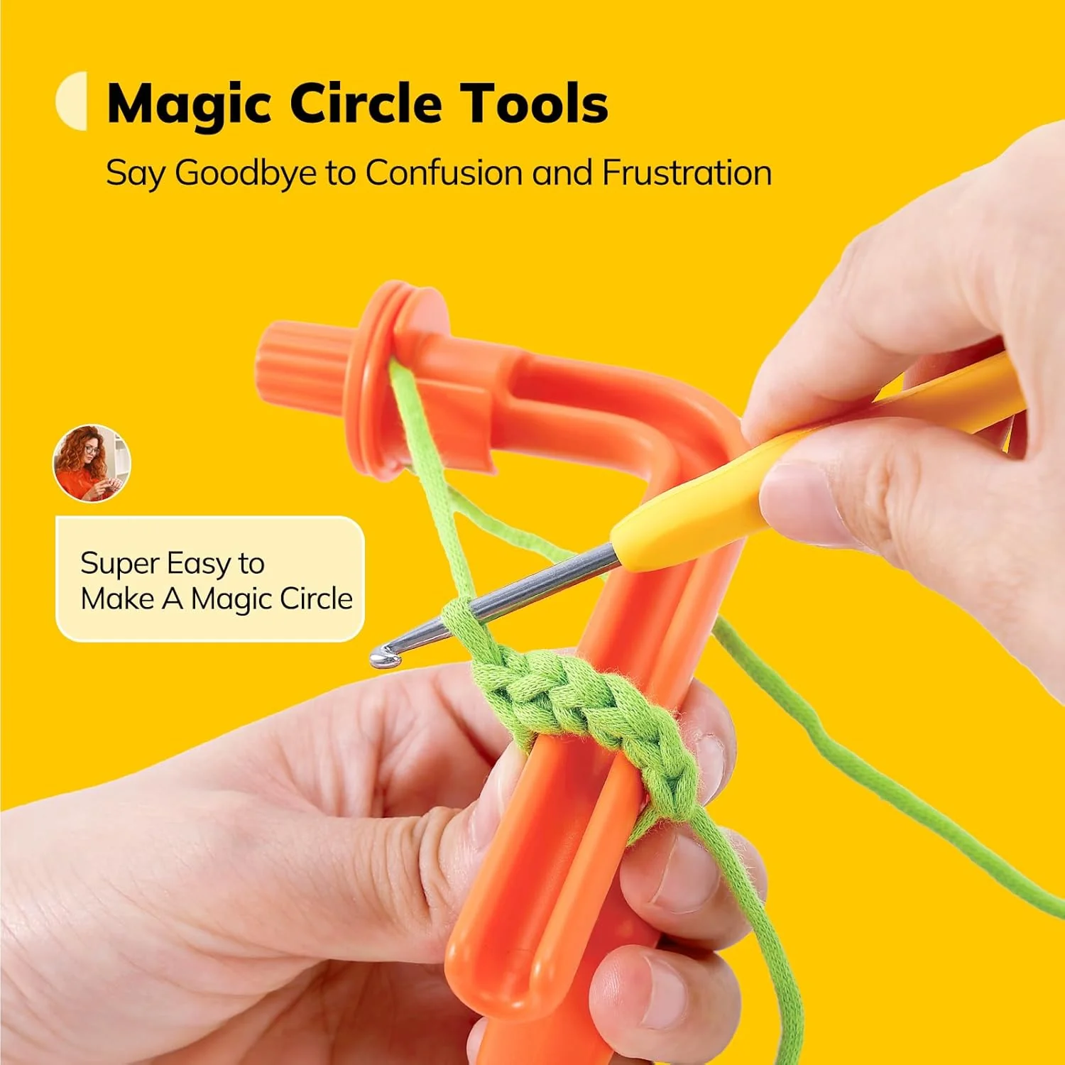 Crochet Holder - 3 in 1 Yarn Guide Tool - Image 10