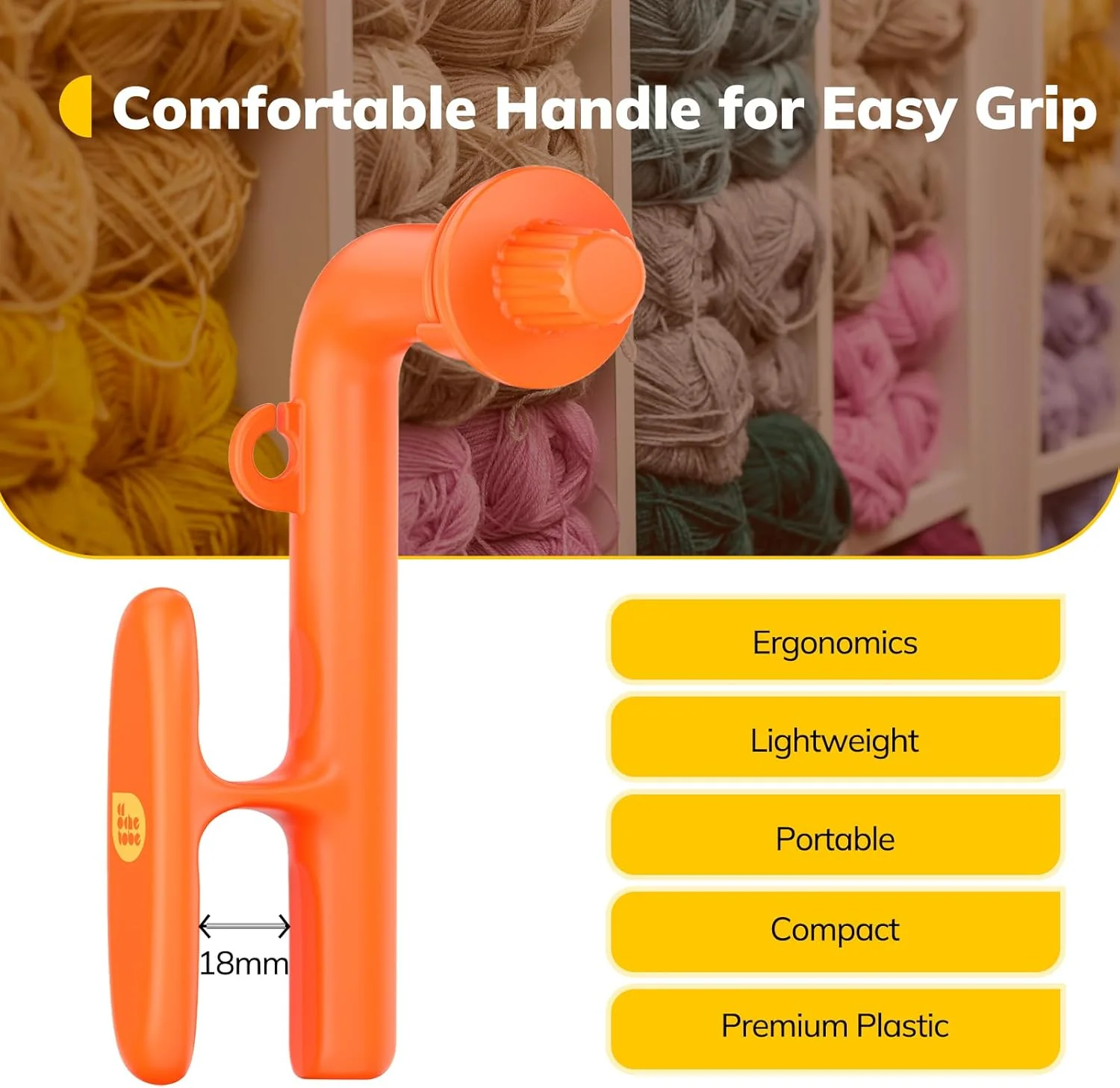 Crochet Holder - 3 in 1 Yarn Guide Tool - Image 5