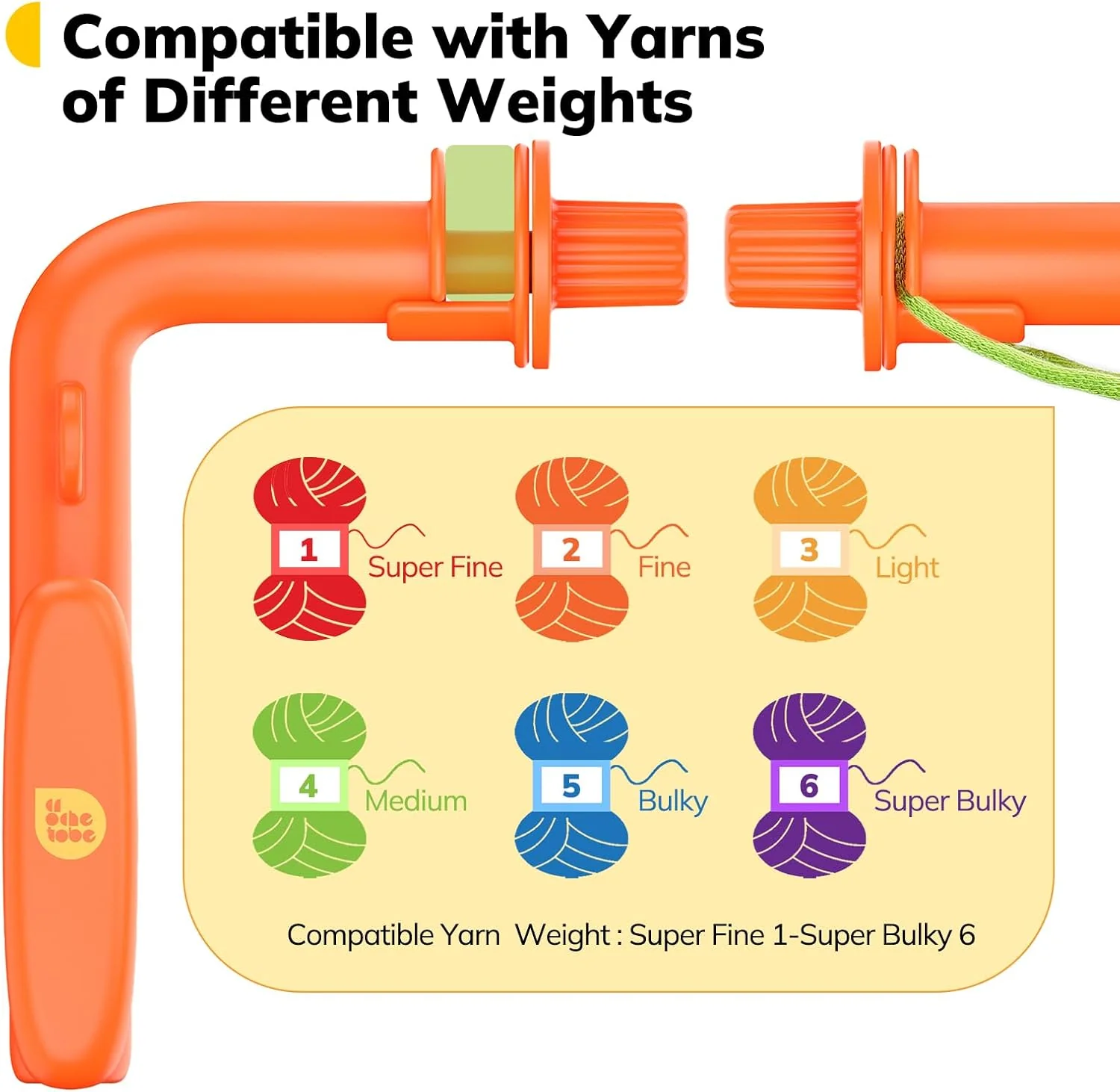 Crochet Holder - 3 in 1 Yarn Guide Tool - Image 8