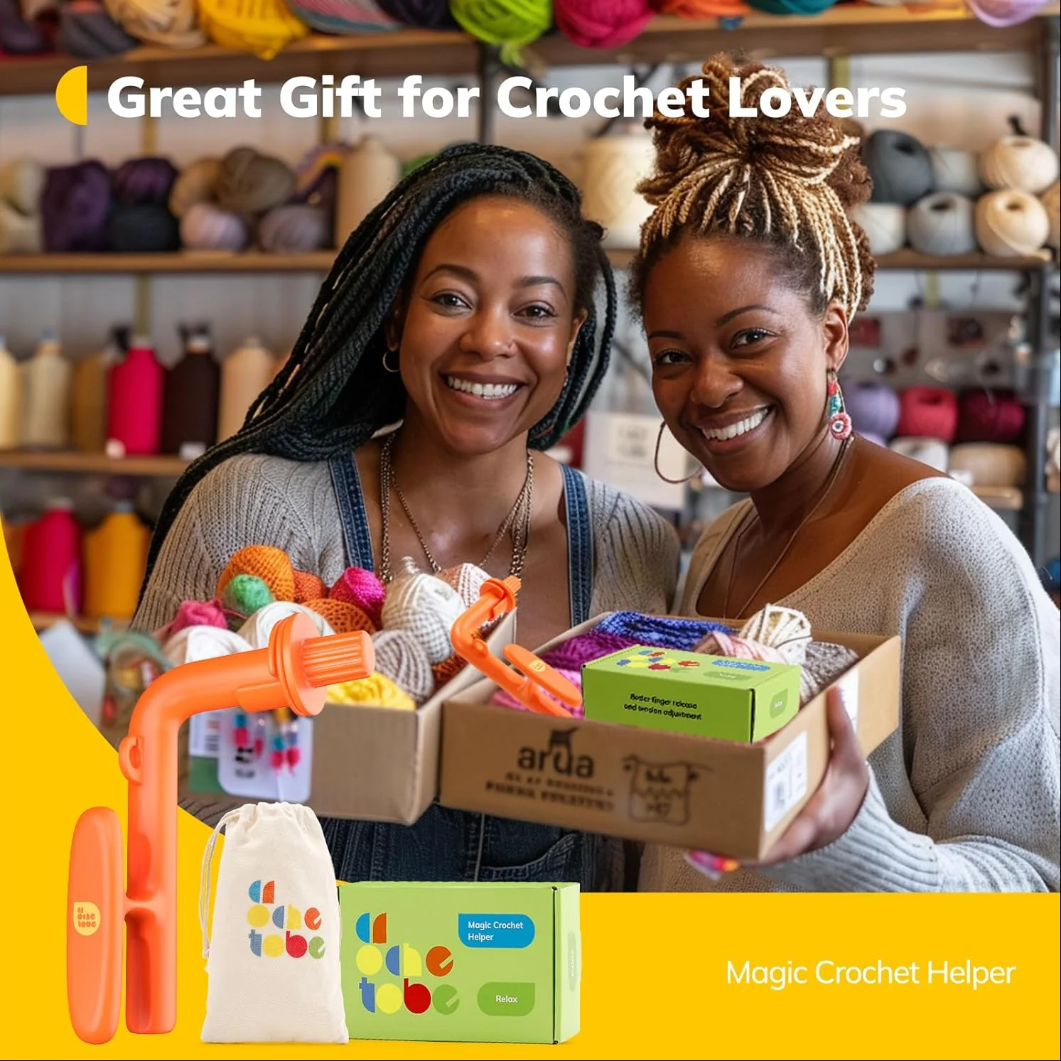Crochet Holder - 3 in 1 Yarn Guide Tool - Image 9