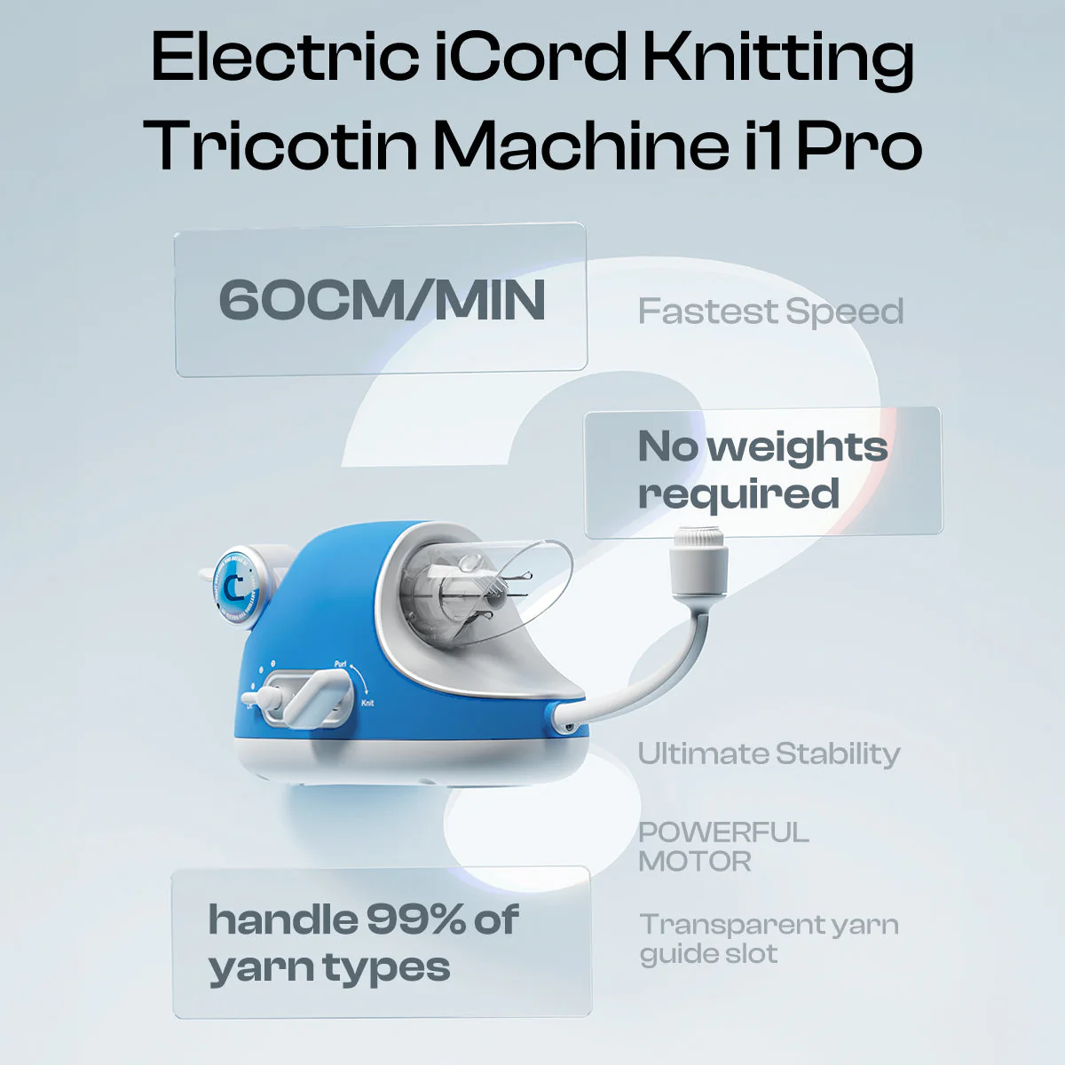 Electric i-Cord Knitting Tricotin Machine i1 Pro - Image 12