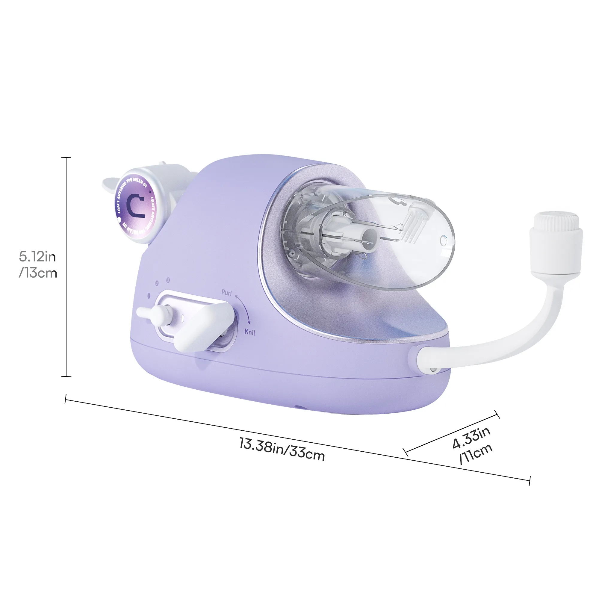 Electric i-Cord Knitting Tricotin Machine i1 Pro Lavender Purple - Image 14