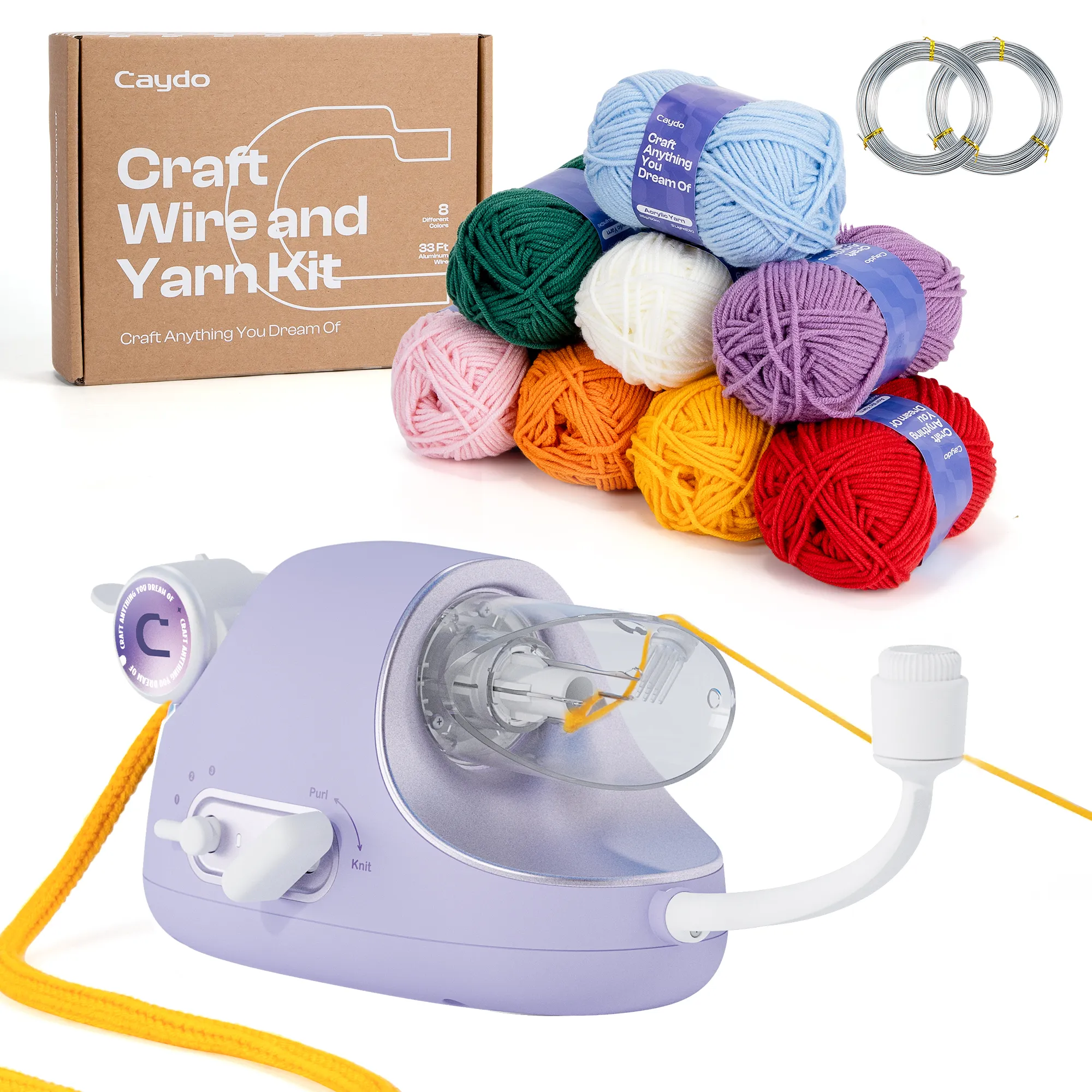 Electric i-Cord Knitting Tricotin Machine i1 Pro Lavender Purple - Image 18