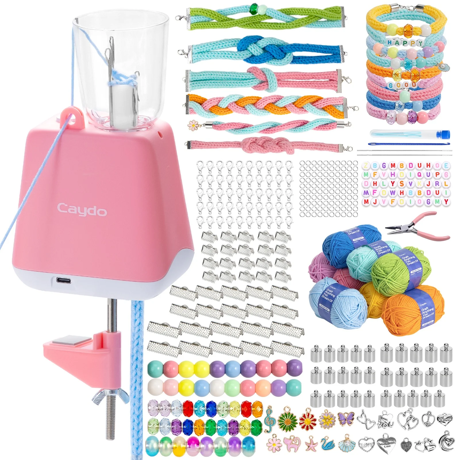 Electric i-Cord Knitting Tricotin Machine i1 with Bracelet Maker Kit - Image 8