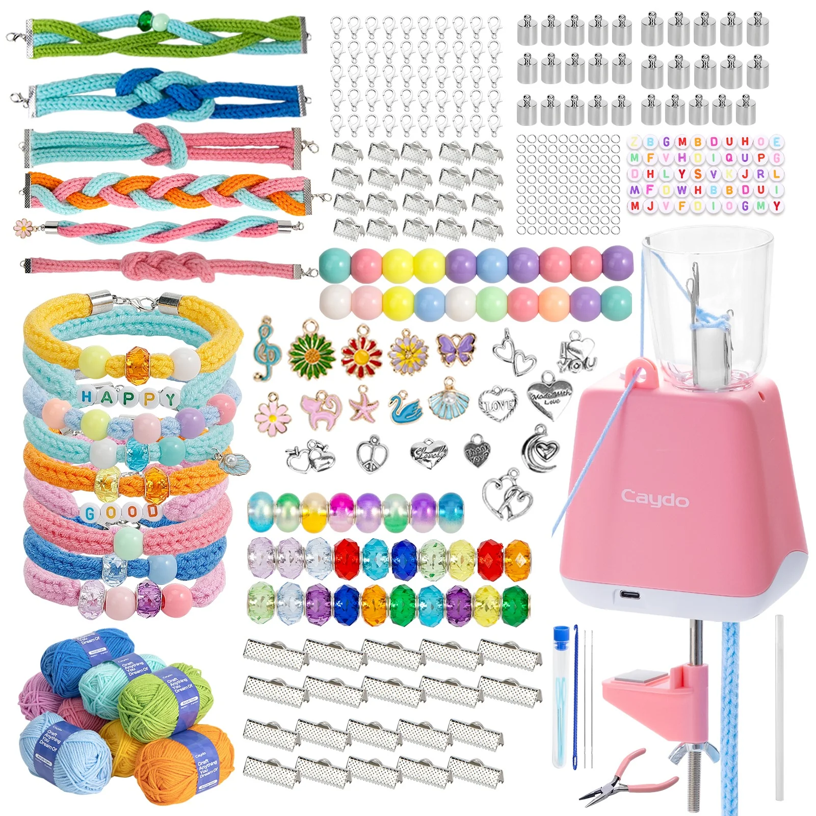 Electric i-Cord Knitting Tricotin Machine i1 with Bracelet Maker Kit - Image 9