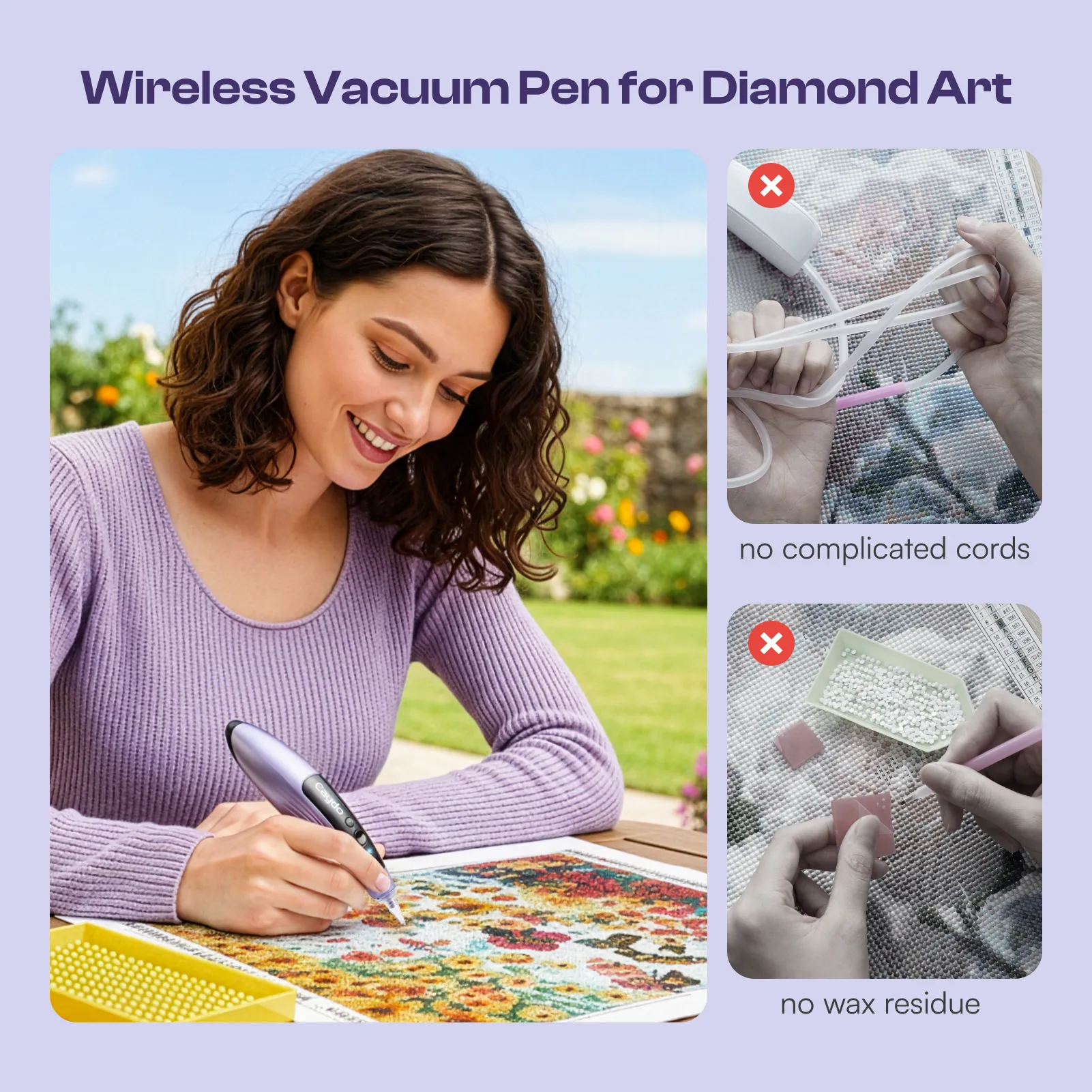 Caydo EP4 LED Vacuum Diamond Painting Pen - Image 4