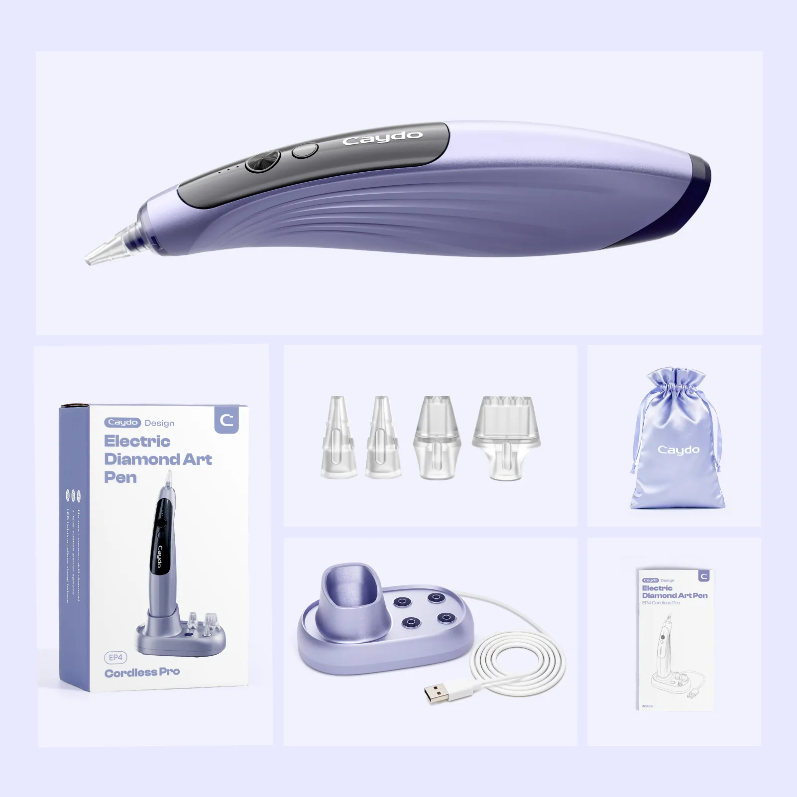 Caydo EP4 LED Vacuum Diamond Painting Pen - Image 9