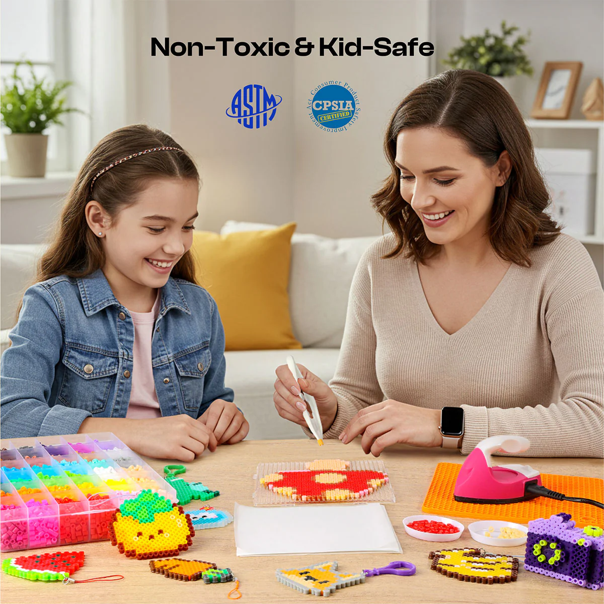 36 Colors Caydo Fuse Beads Kit with 200+ Patterns in Smart Design App - Image 8