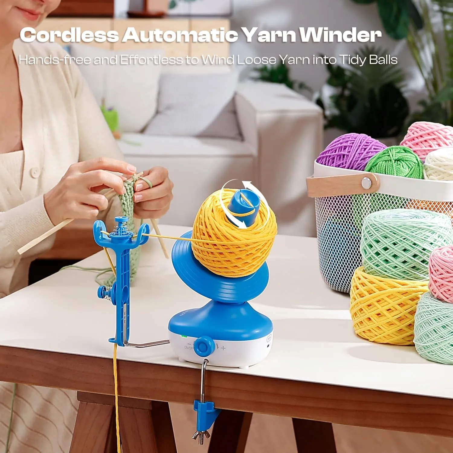 Rechargeable Electric Yarn Cake Winder M1C - Image 3