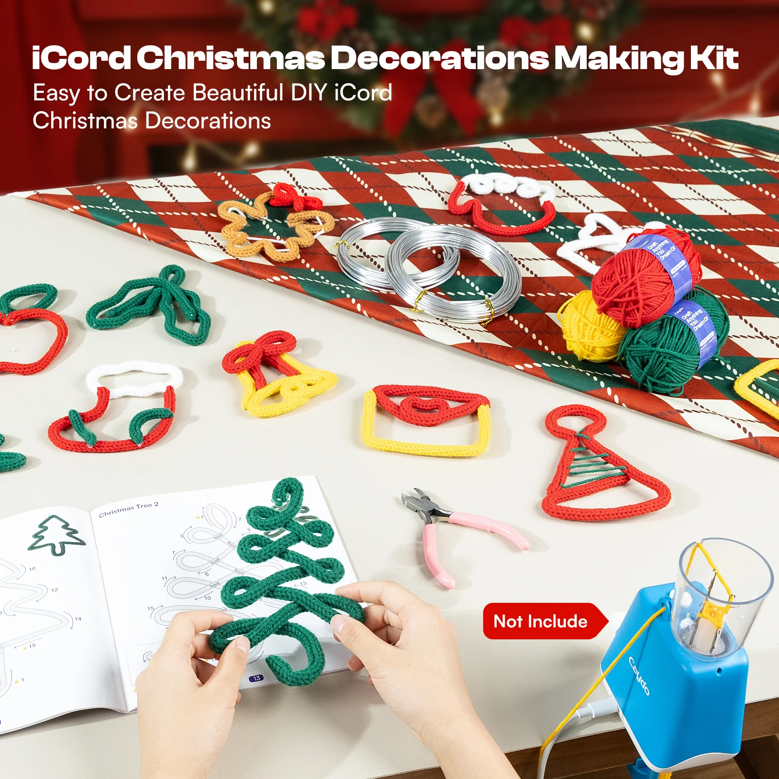 Christmas Knitting Yarn and Wire Set - Image 9