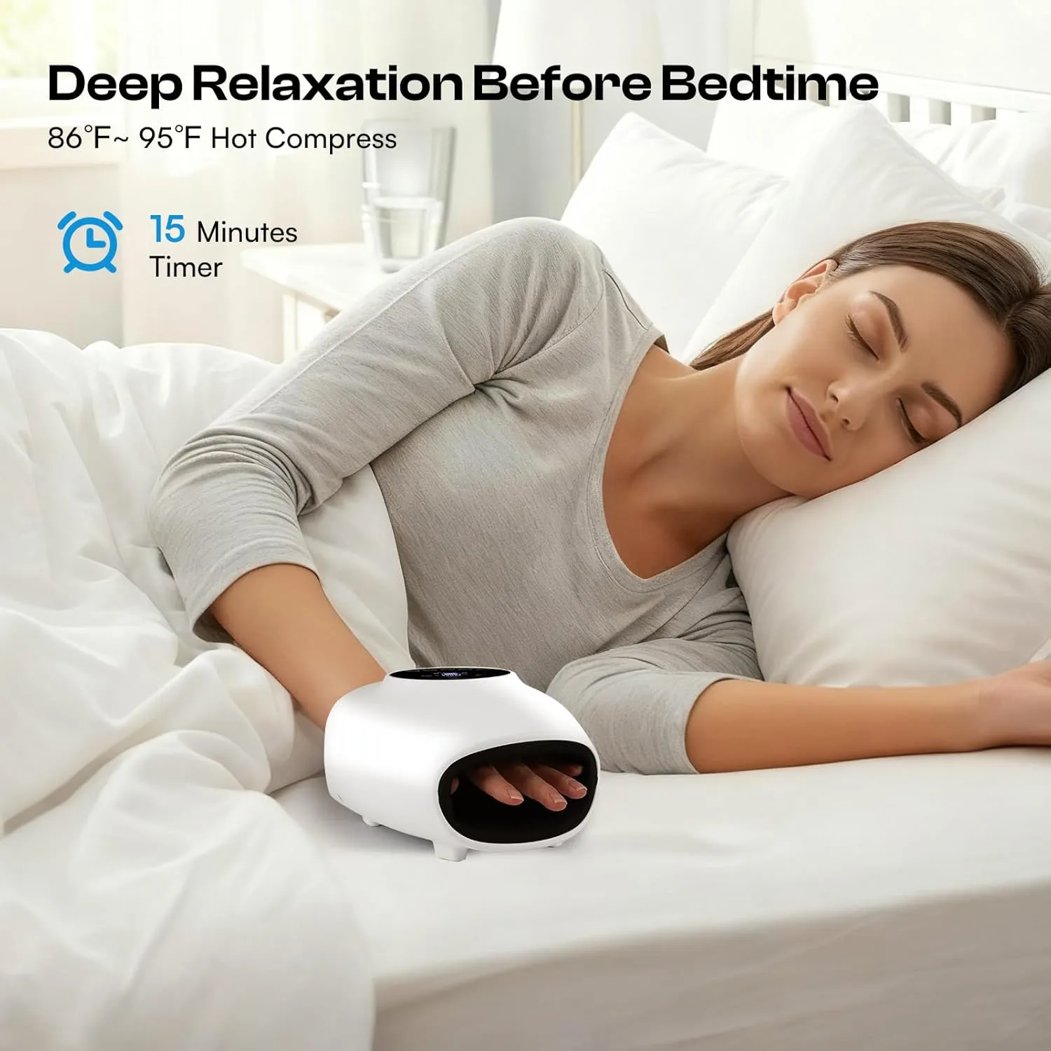 Wireless Hand Massager with Heat and Compression - Image 6