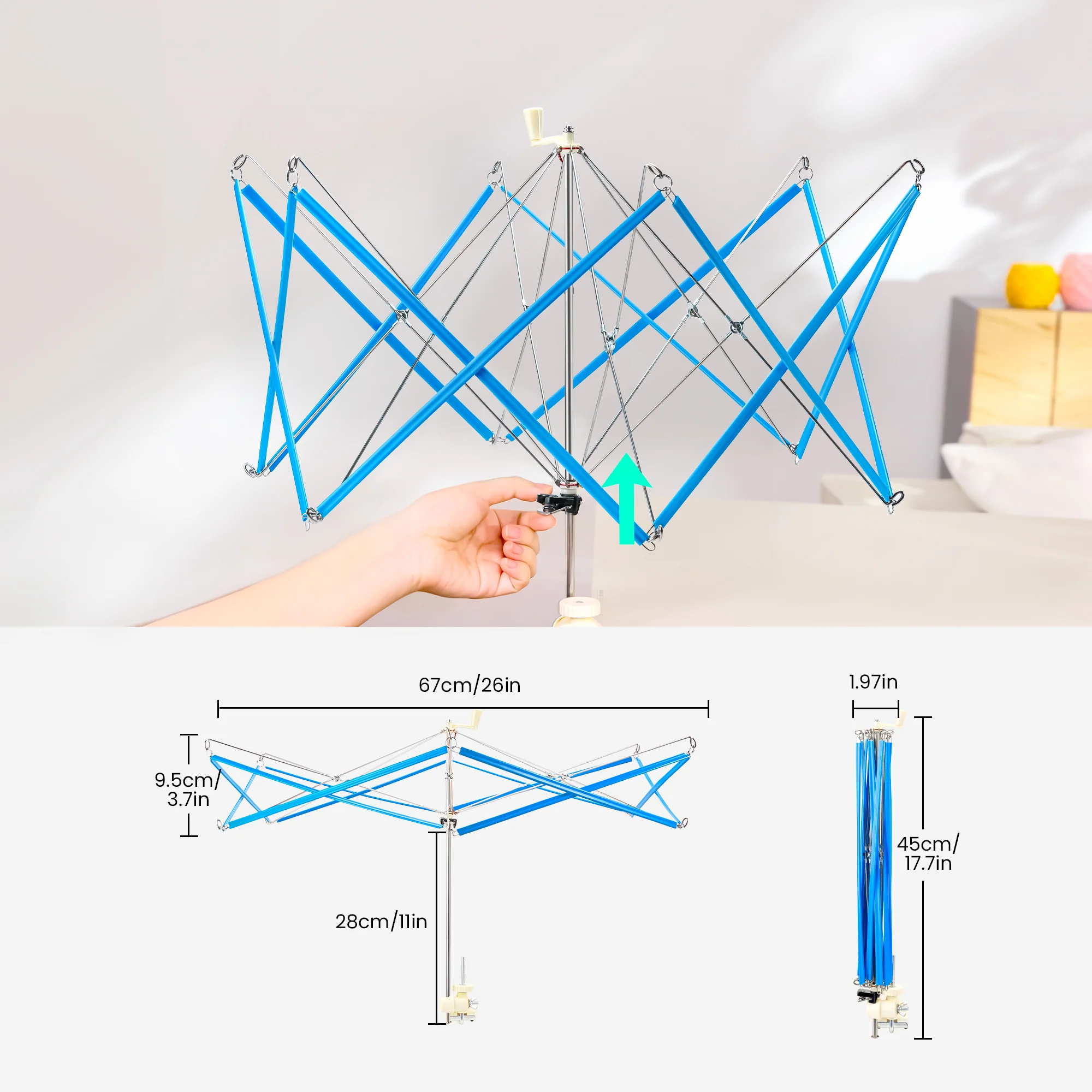 Yarn Swift Yarn Winder Knitting Yarn Holder - Image 4